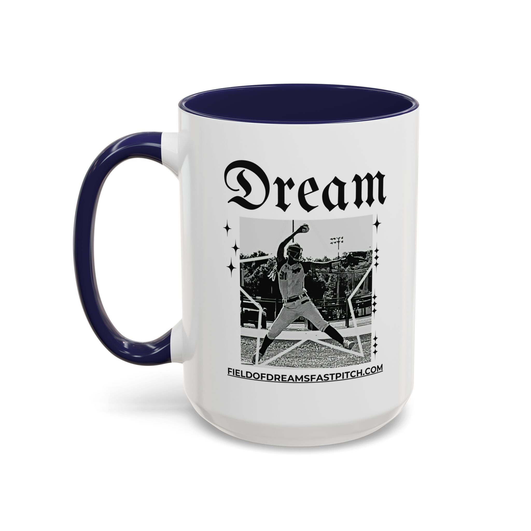 Lil-Mugs ~ Field of Dreams Fast Pitch Coffee Mug  11oz or 15oz Ceramic Coffee Cup
