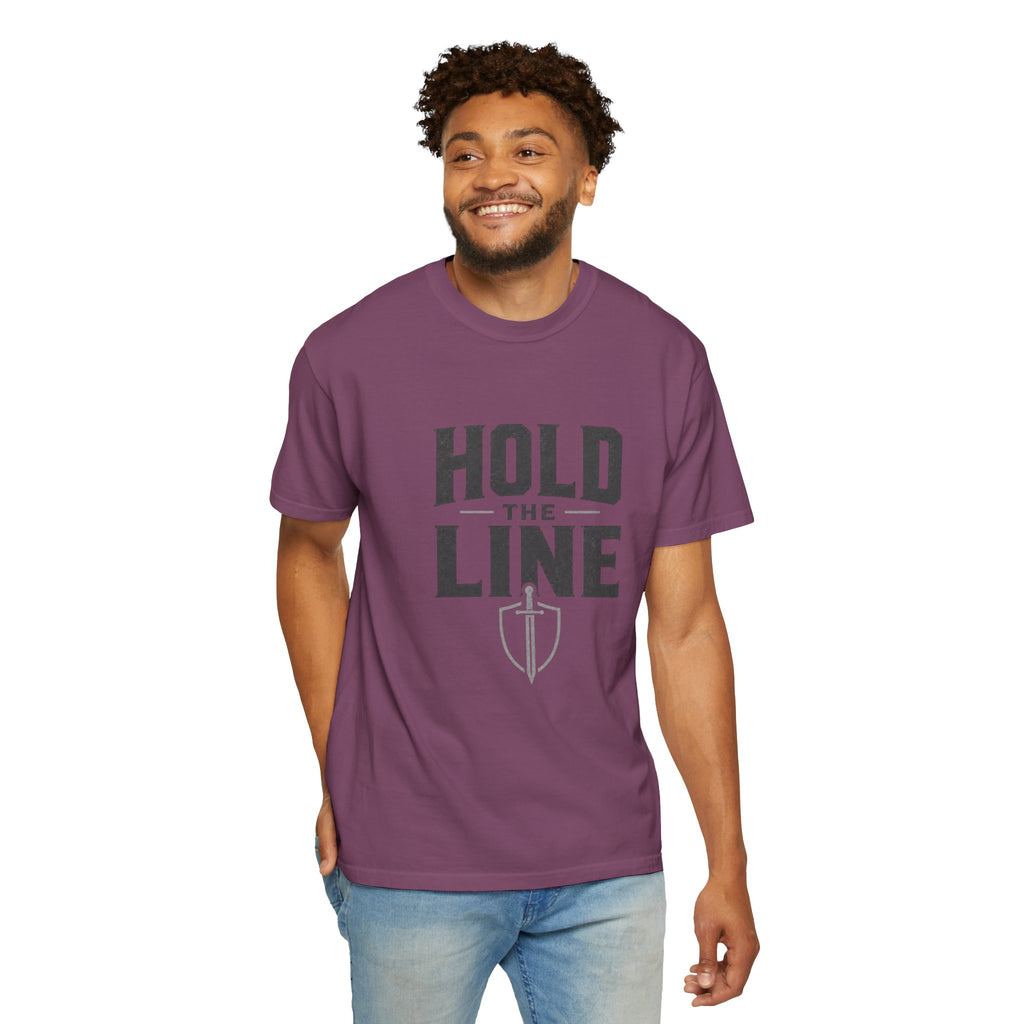 Dude-Shirts ~ Hold The Line Graphic Tee