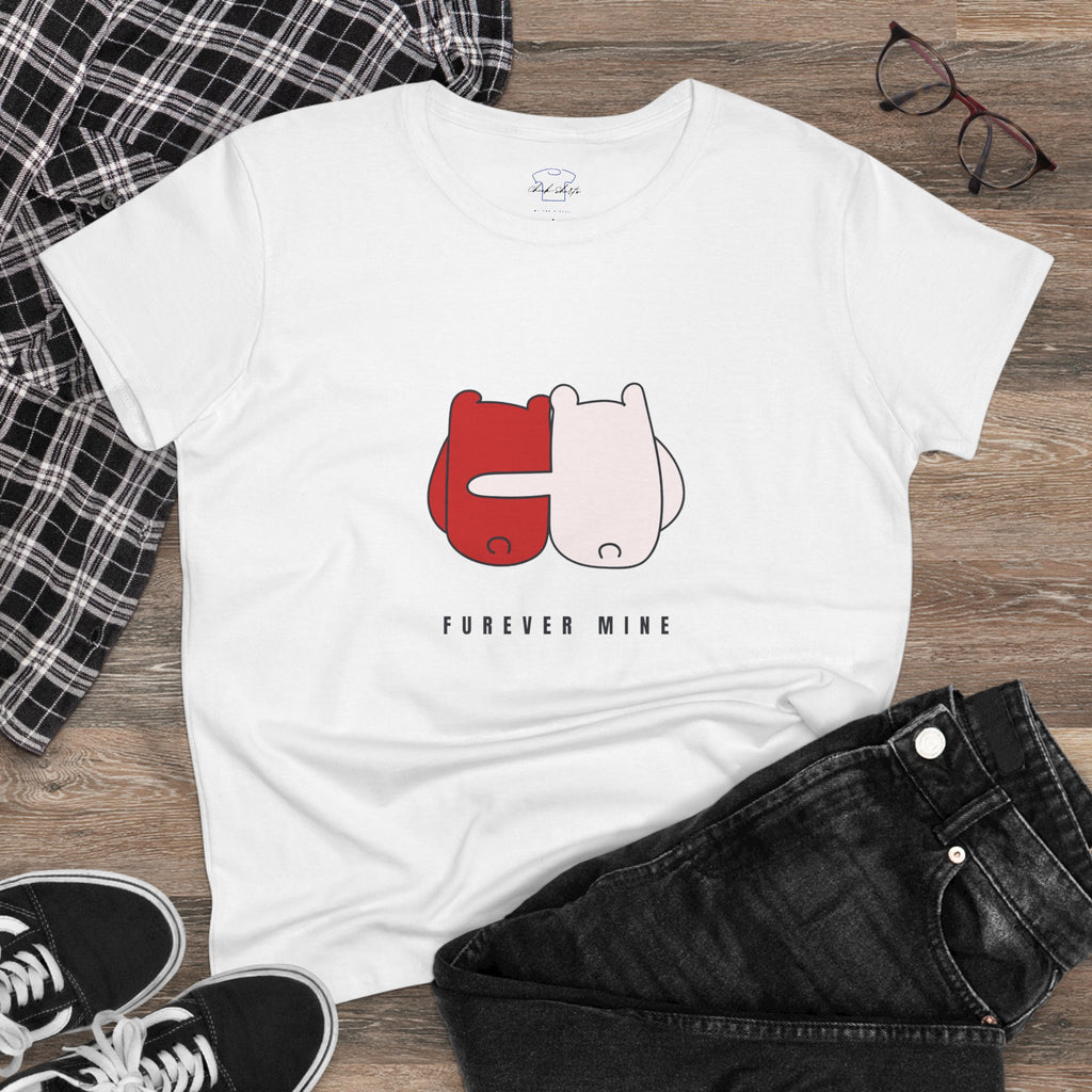 Furever Mine ~ Women's Midweight Cotton Tee
