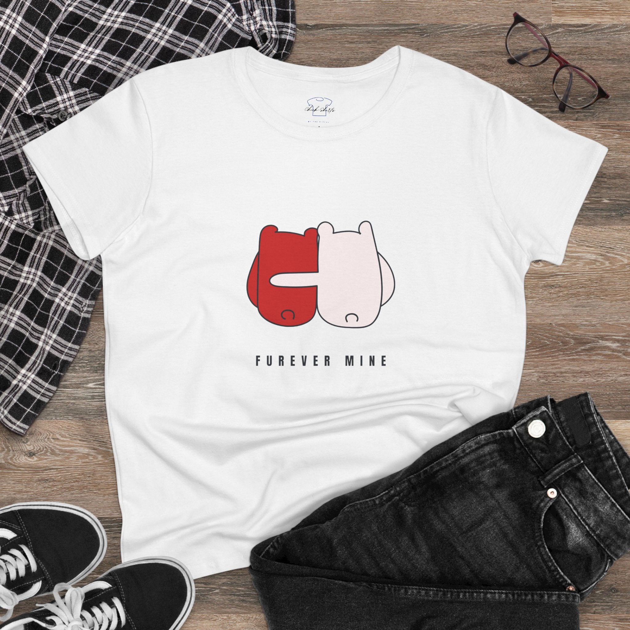 Furever Mine ~ Women's Midweight Cotton Tee