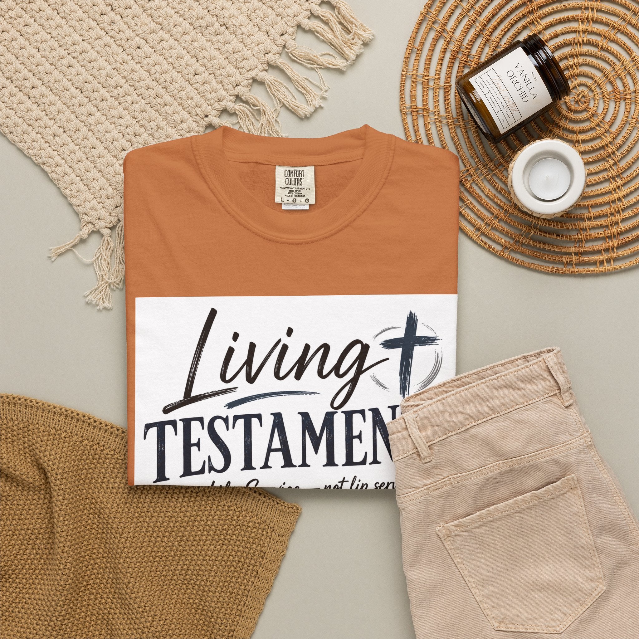 Dude-Shirts ~ Living Testaments Inspirational Tee