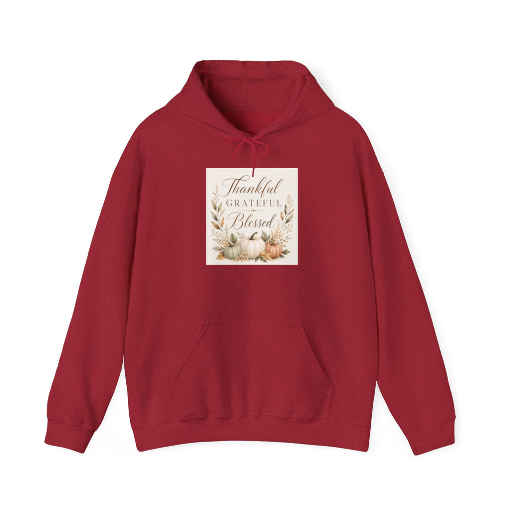 Chick-Shirts ~ Thankful Grateful Blessed Hoodie
