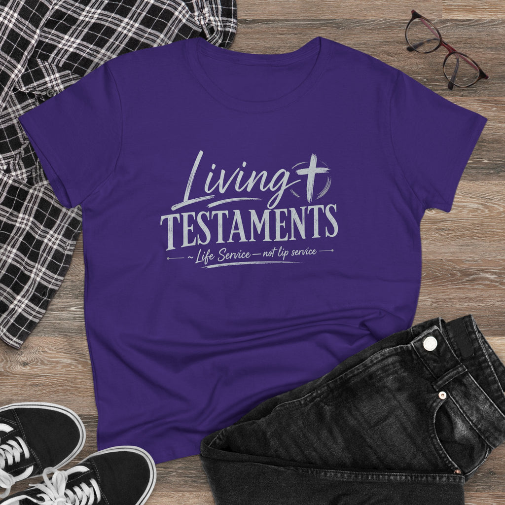 Chick-Shirts ~ Living Testaments  "Life Service — not lip service"
