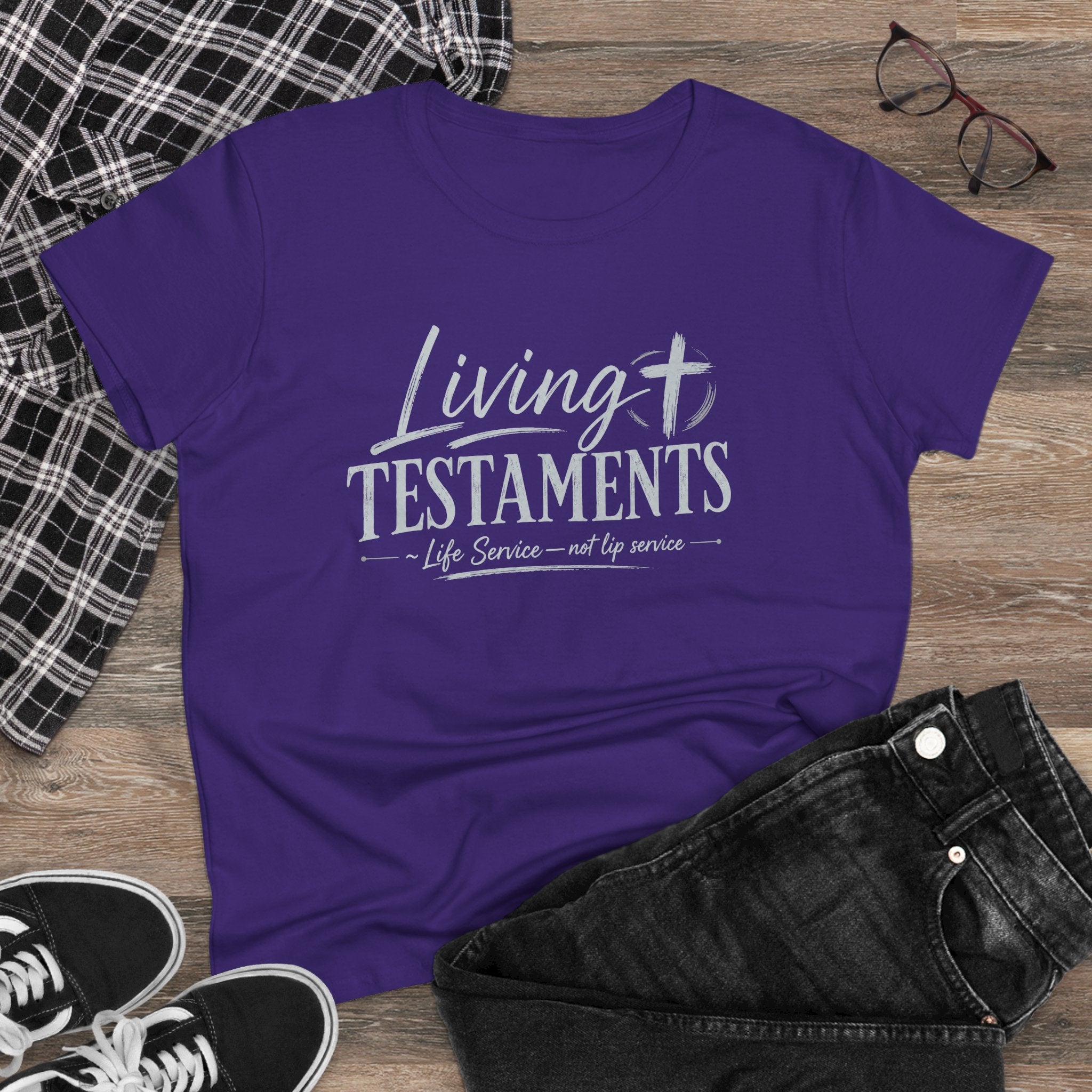 Chick-Shirts ~ Living Testaments  "Life Service — not lip service"