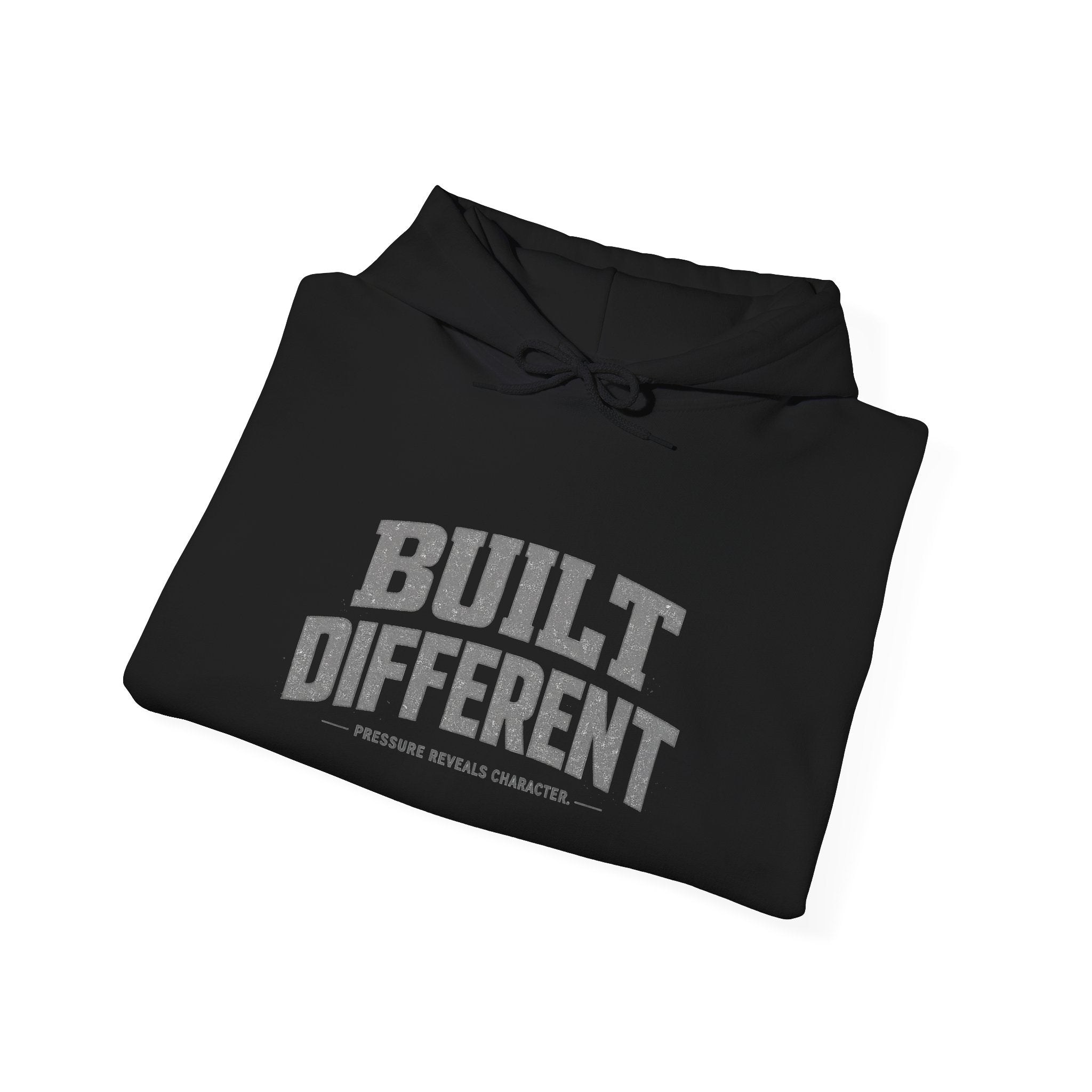 Dude-Shirts ~ Built Different  — Athletic Pullover Hoodie
