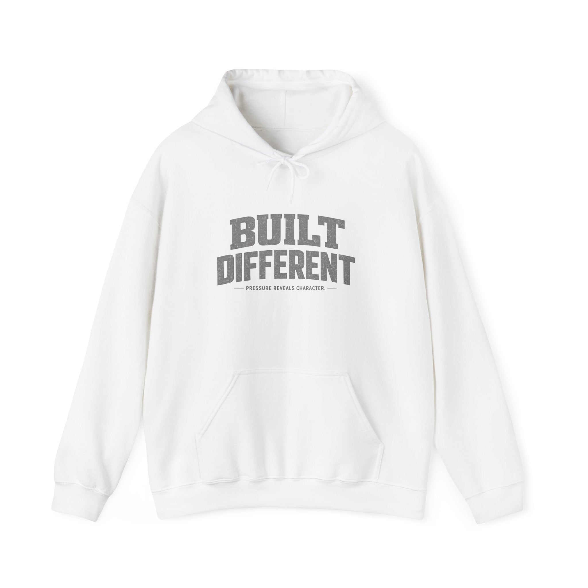 Dude-Shirts ~ Built Different  — Athletic Pullover Hoodie
