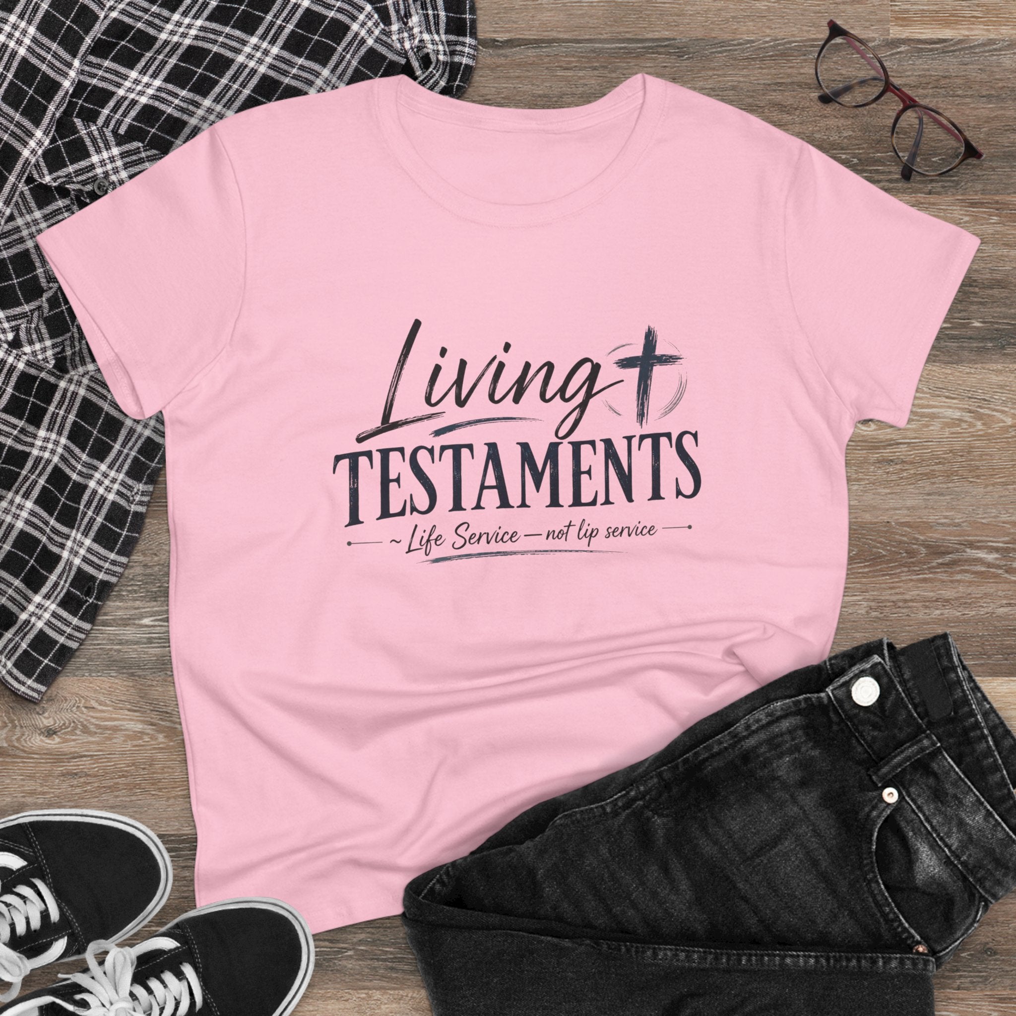 Chick-Shirts ~ Living Testaments  "Life Service — not lip service"