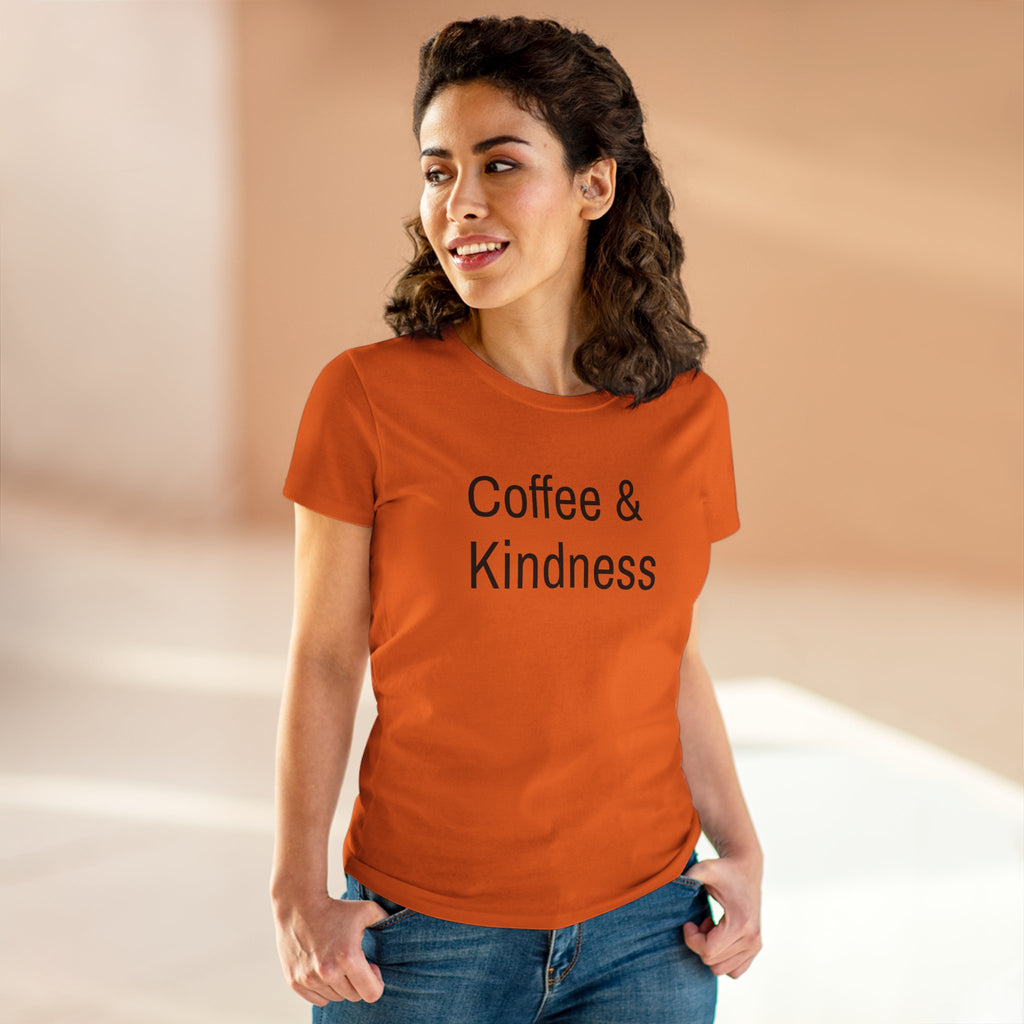 Chick-Shirts ~ Coffee & Kindness Women's Tee