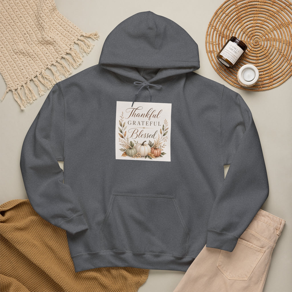 Chick-Shirts ~ Thankful Grateful Blessed Hoodie
