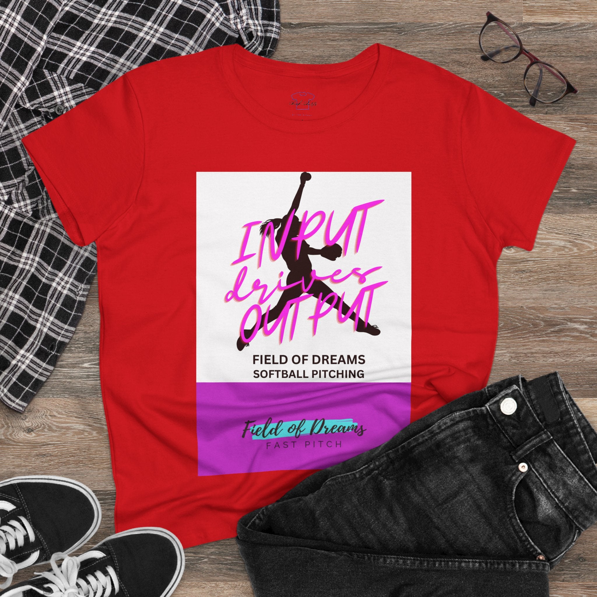 Chick-Shirts ~ Field of Dreams INPUT DRIVES OUTPUT Tee