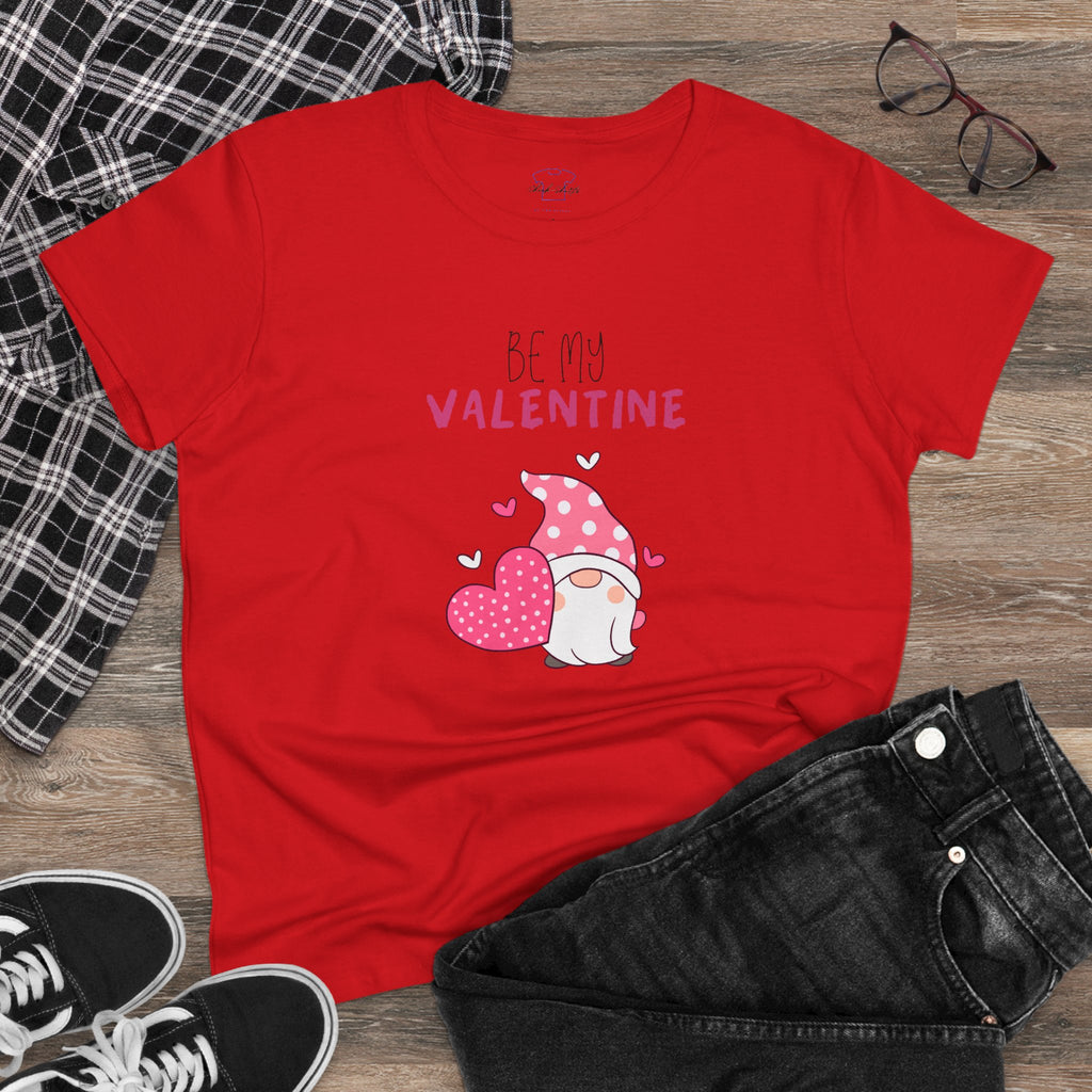 Gnome Be My Valentine ~ Women's Midweight Cotton Tee