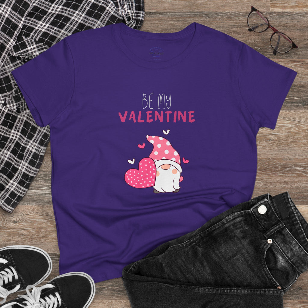 Gnome Be My Valentine ~ Women's Midweight Cotton Tee