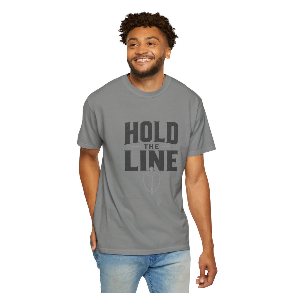 Dude-Shirts ~ Hold The Line Graphic Tee