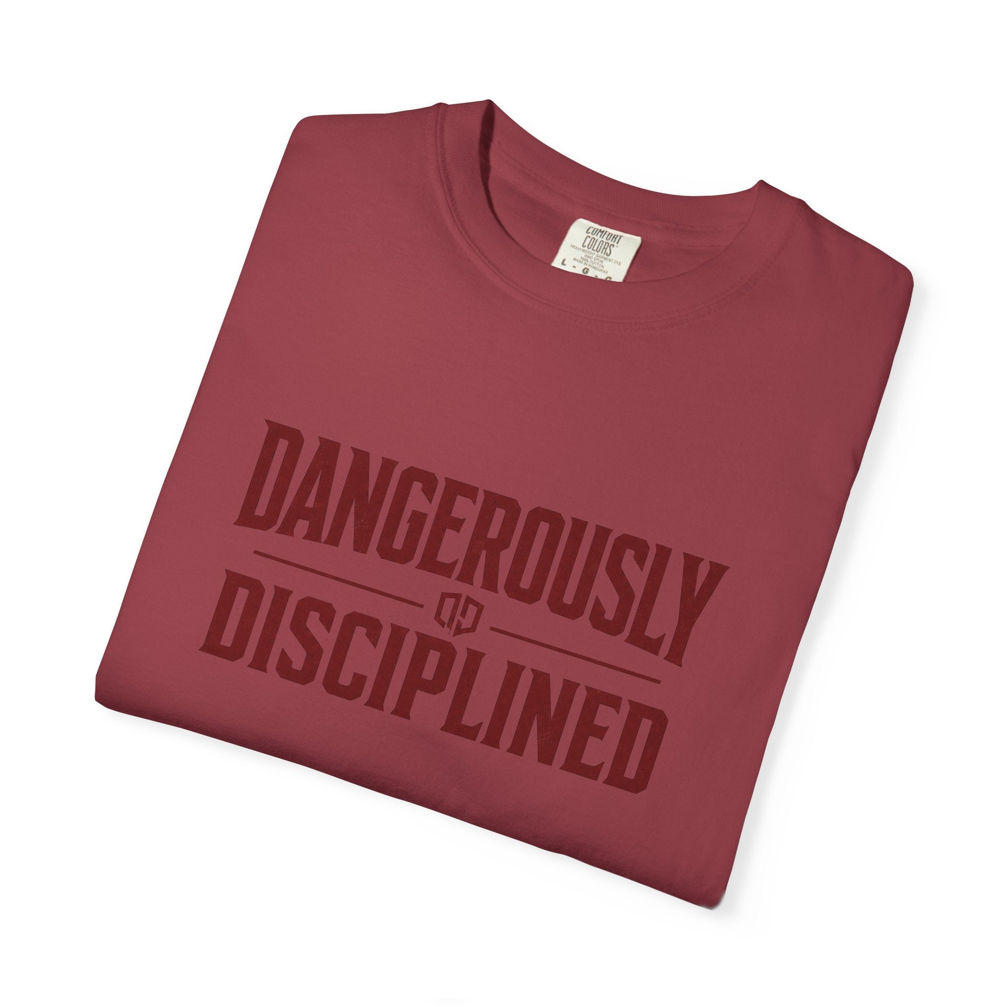 Dude-Shirts ~ Dangerously Disciplined Graphic Tee