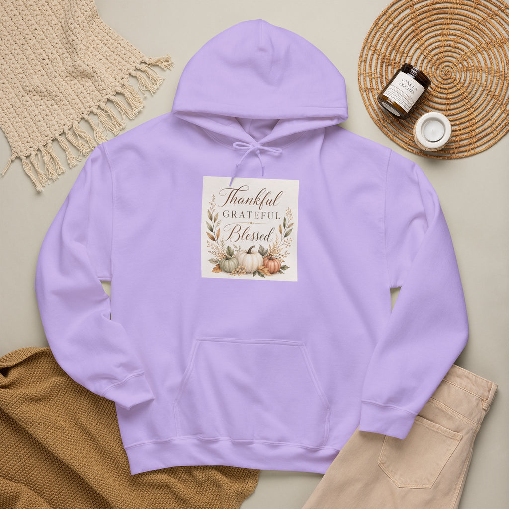 Chick-Shirts ~ Thankful Grateful Blessed Hoodie