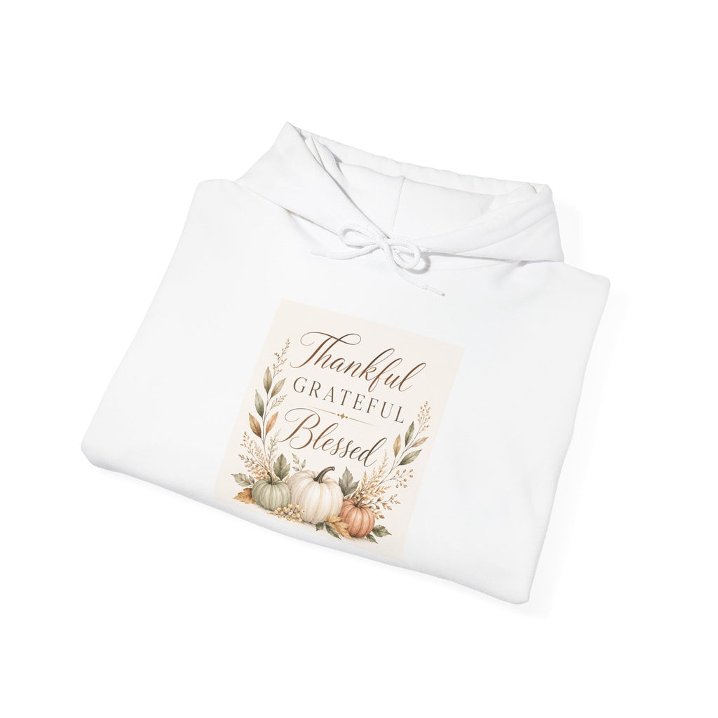 Chick-Shirts ~ Thankful Grateful Blessed Hoodie