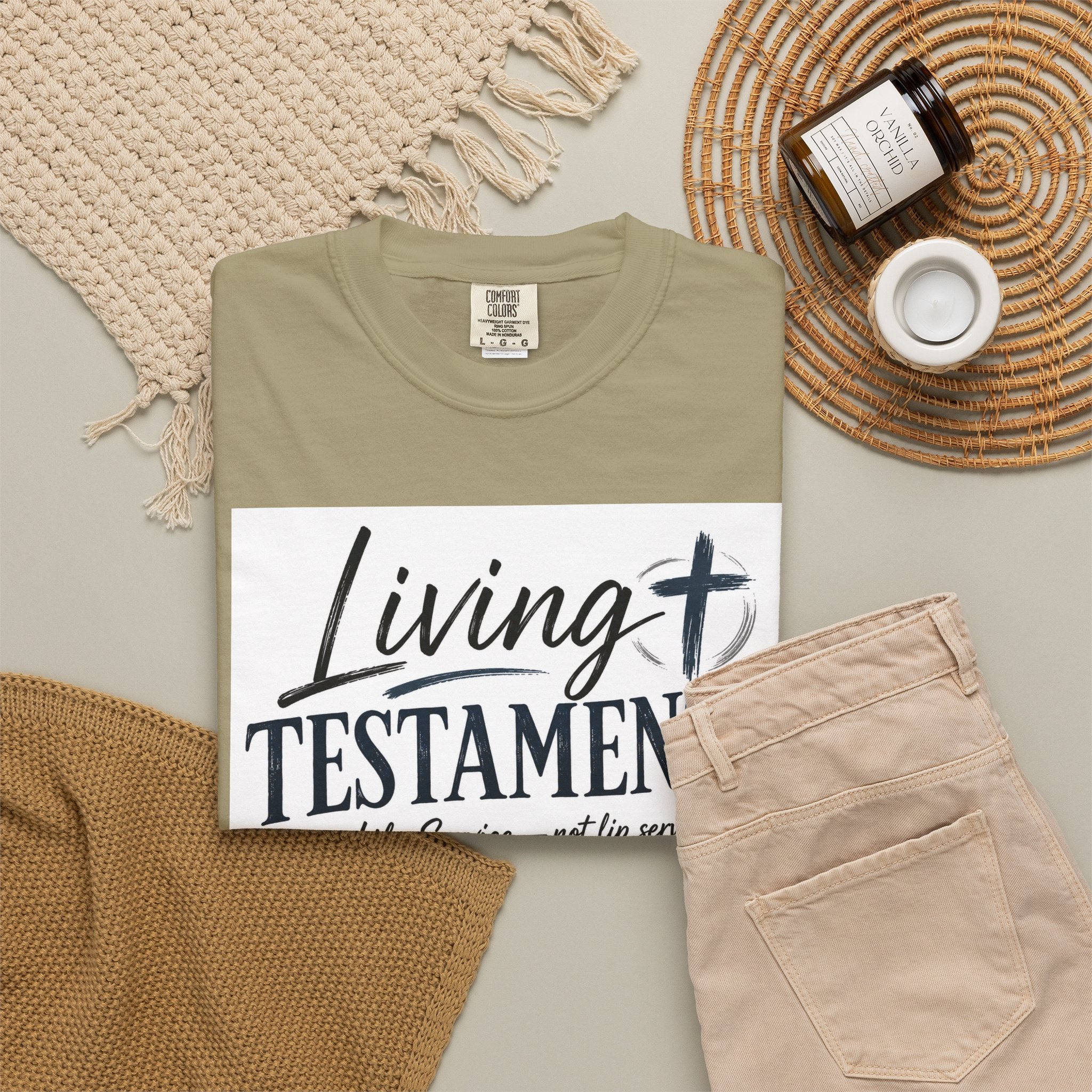 Dude-Shirts ~ Living Testaments Inspirational Tee