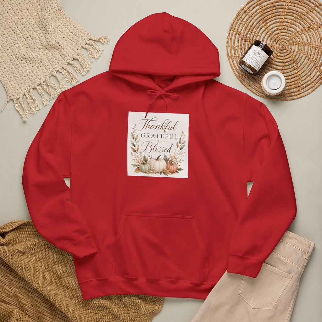 Chick-Shirts ~ Thankful Grateful Blessed Hoodie