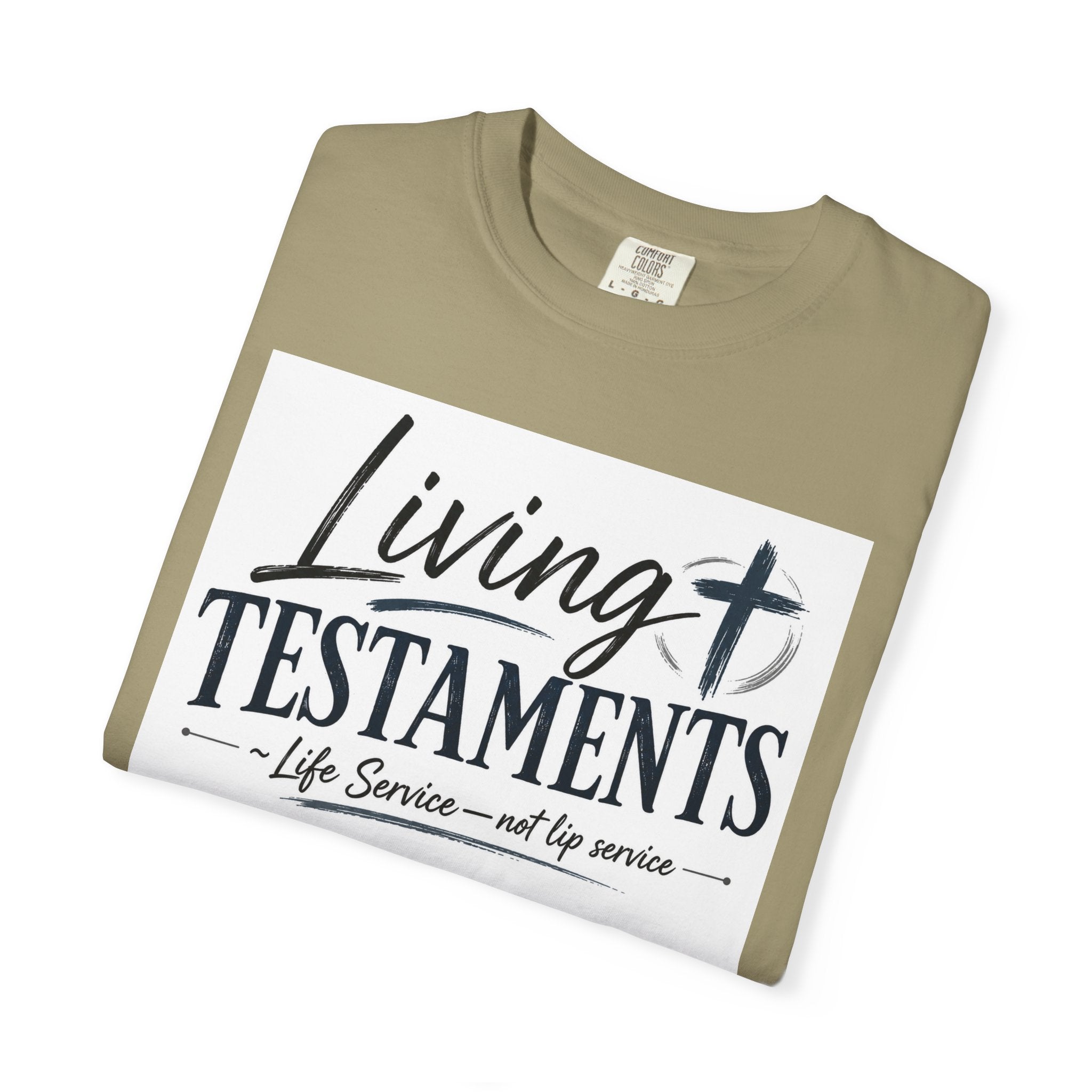 Dude-Shirts ~ Living Testaments Inspirational Tee