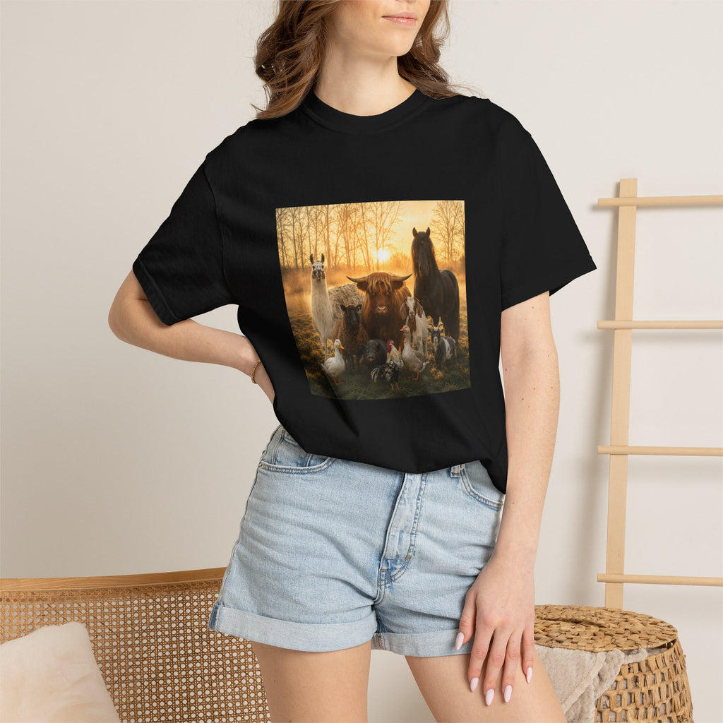 Chick-Shirts ~ 'The Usual Suspects' Farm Animals T-Shirt