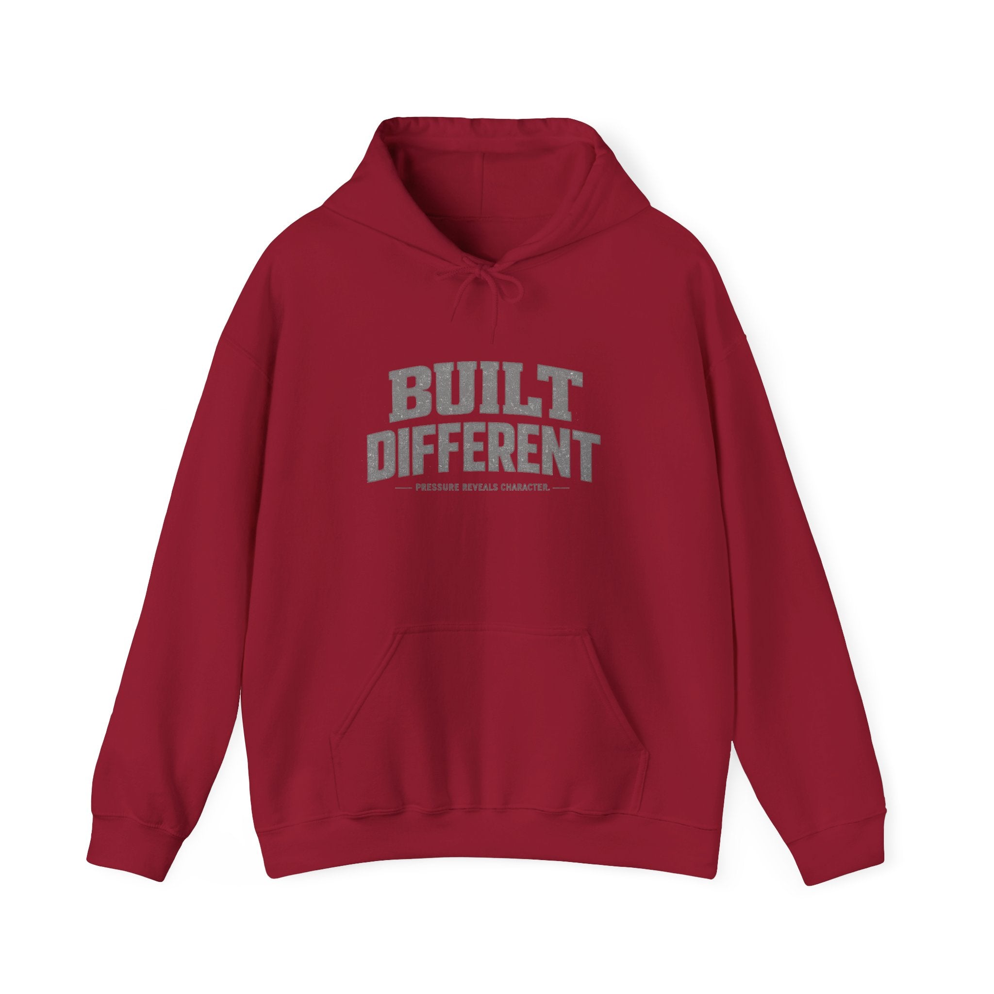 Dude-Shirts ~ Built Different  — Athletic Pullover Hoodie