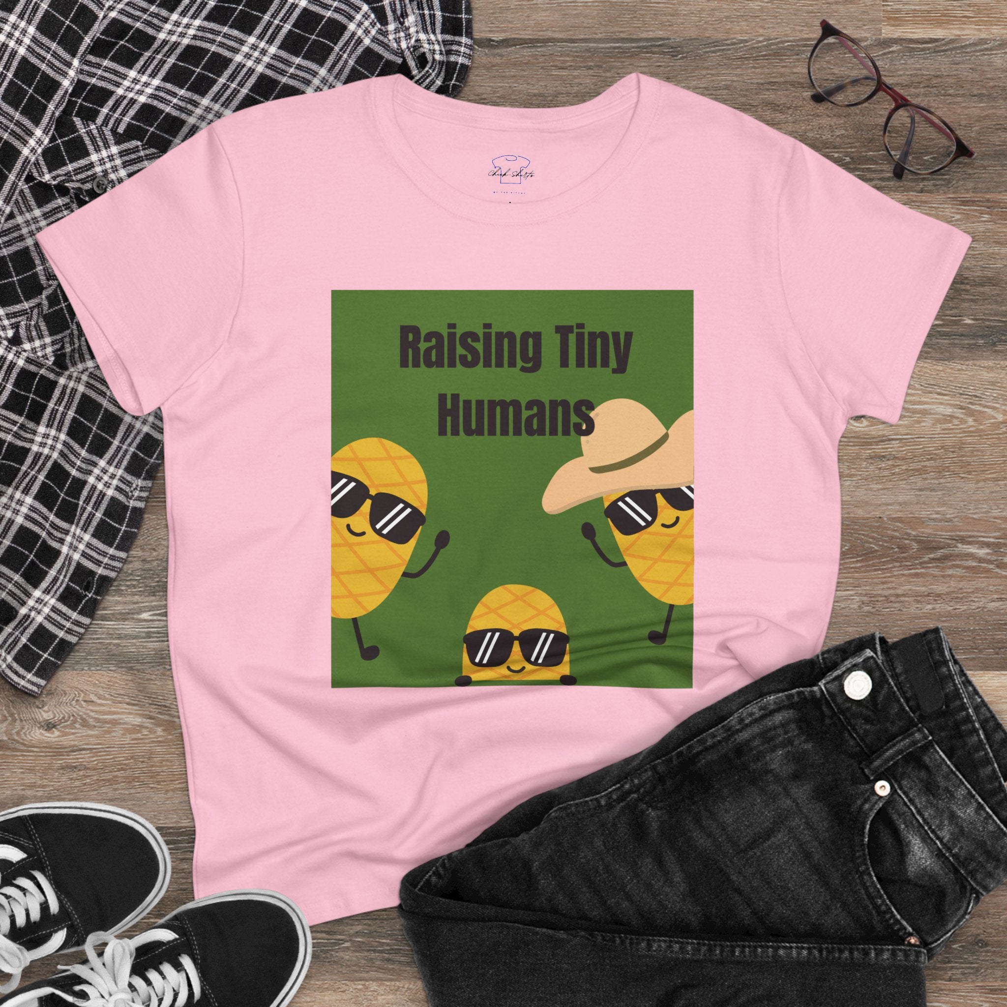 Chick-Shirts ~ Raising Tiny Humans Women's Tee
