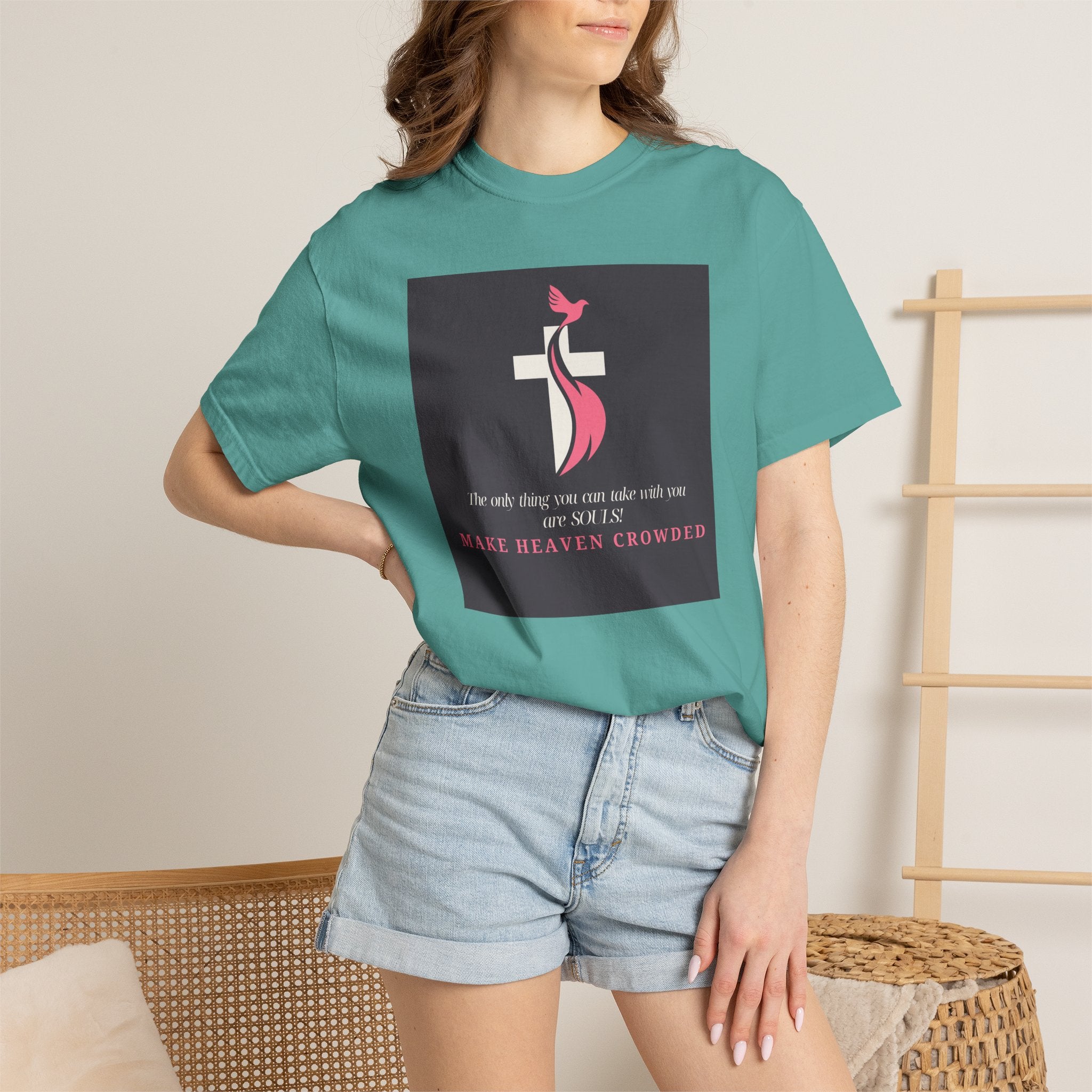 Chick-Shirts — “Make Heaven Crowded” Inspirational Tee