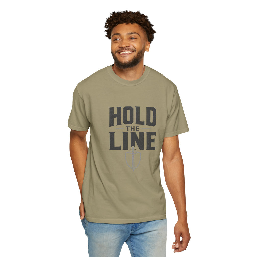 Dude-Shirts ~ Hold The Line Graphic Tee