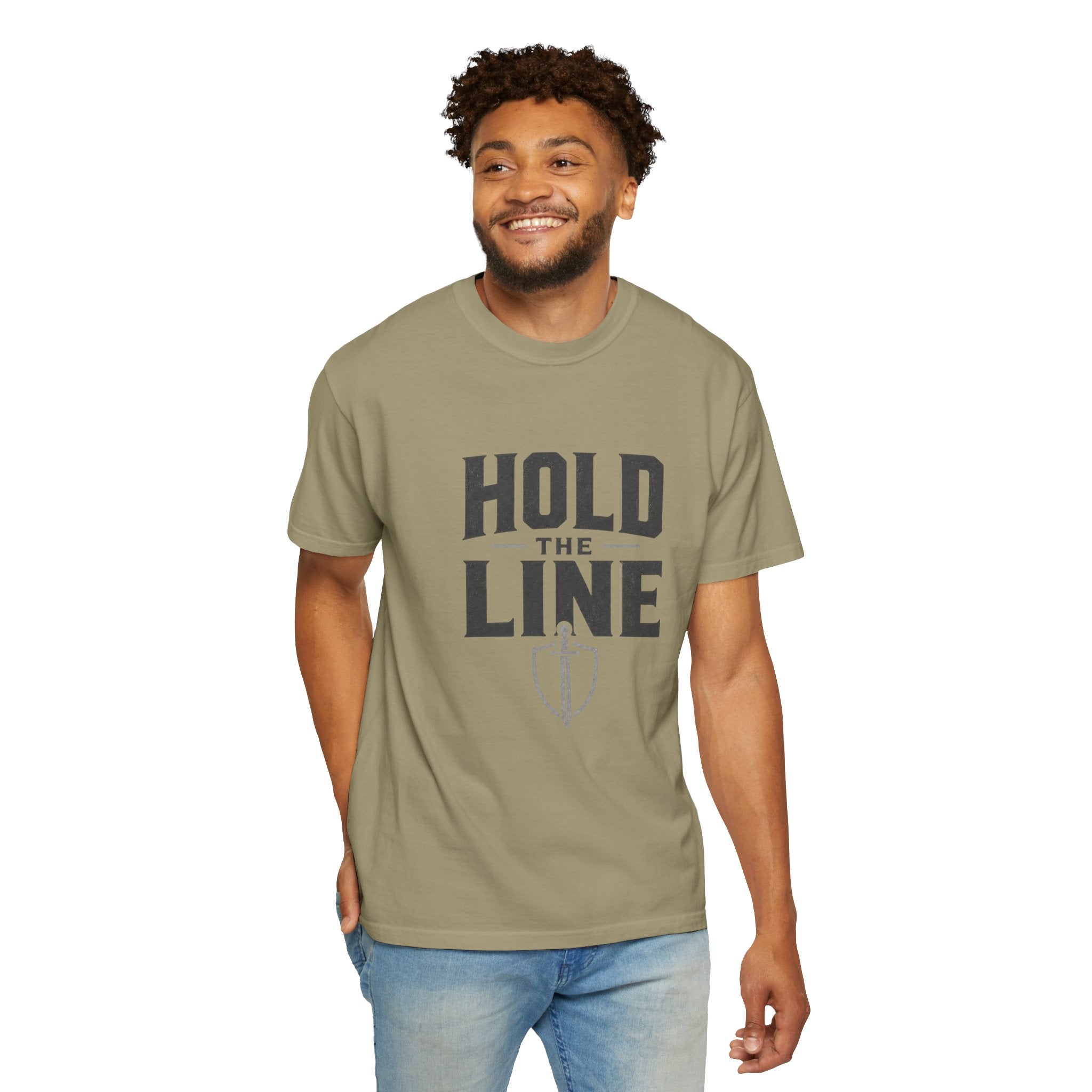 Dude-Shirts ~ Hold The Line Graphic Tee