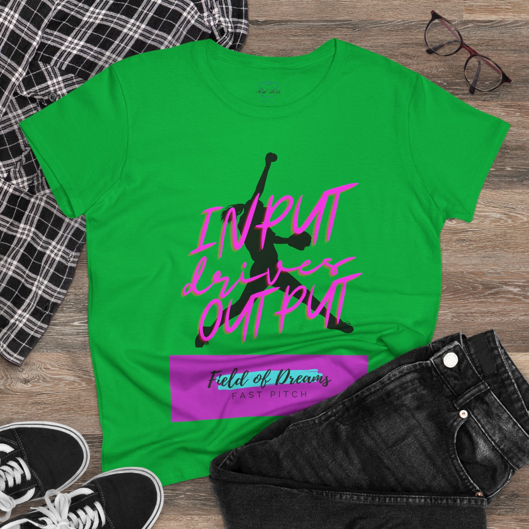 Chick-Shirts ~ Field of Dreams INPUT DRIVES OUTPUT Tee