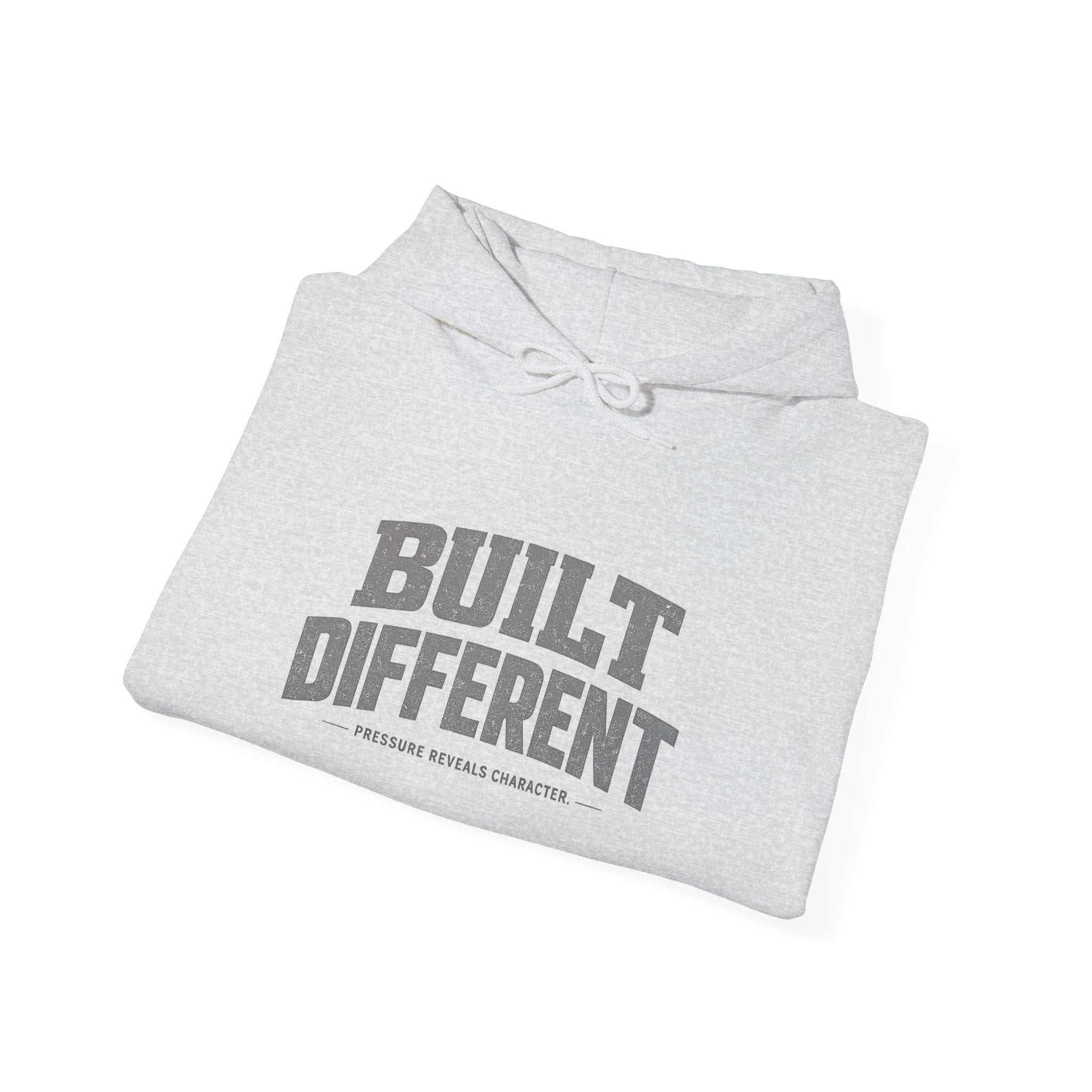 Dude-Shirts ~ Built Different  — Athletic Pullover Hoodie