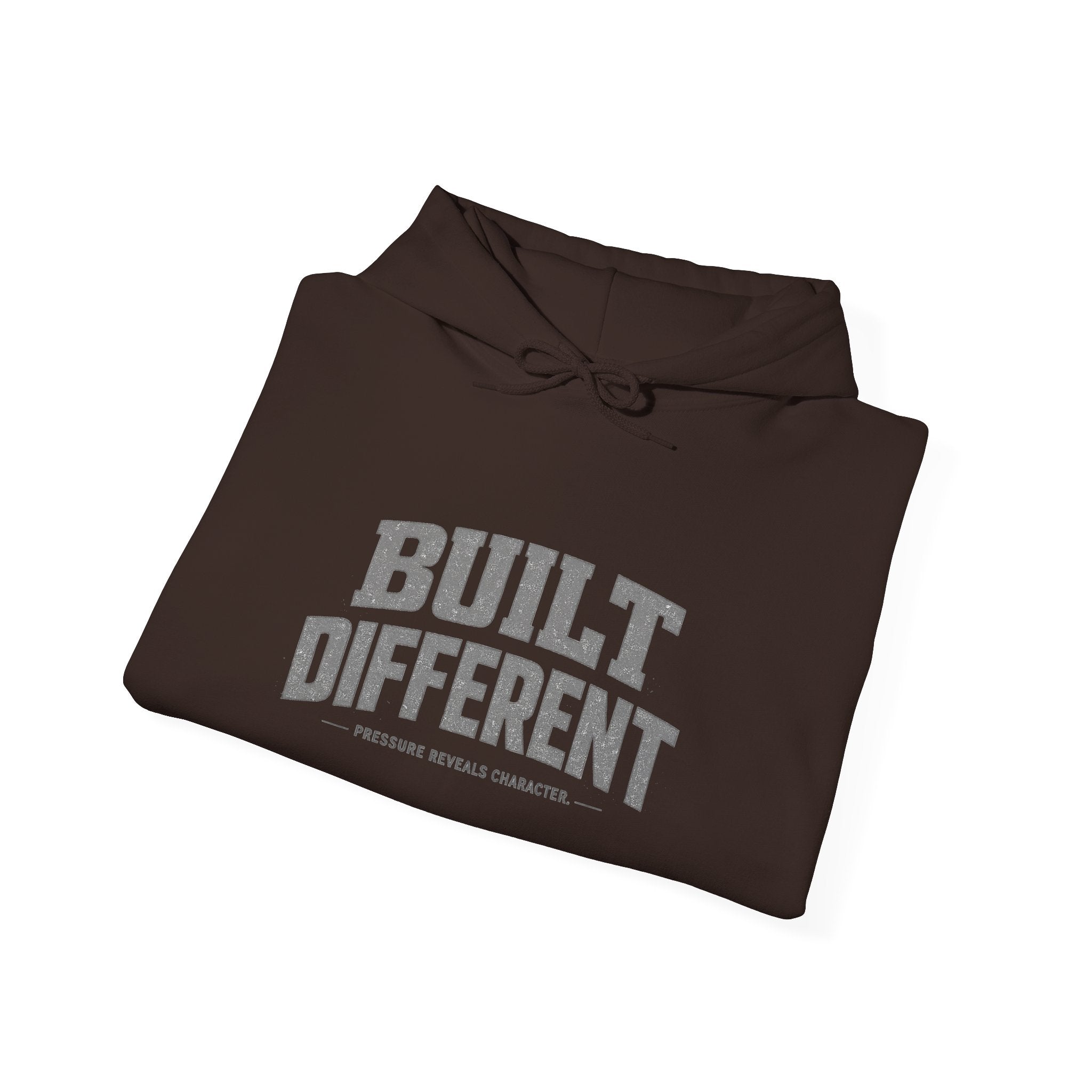 Dude-Shirts ~ Built Different  — Athletic Pullover Hoodie