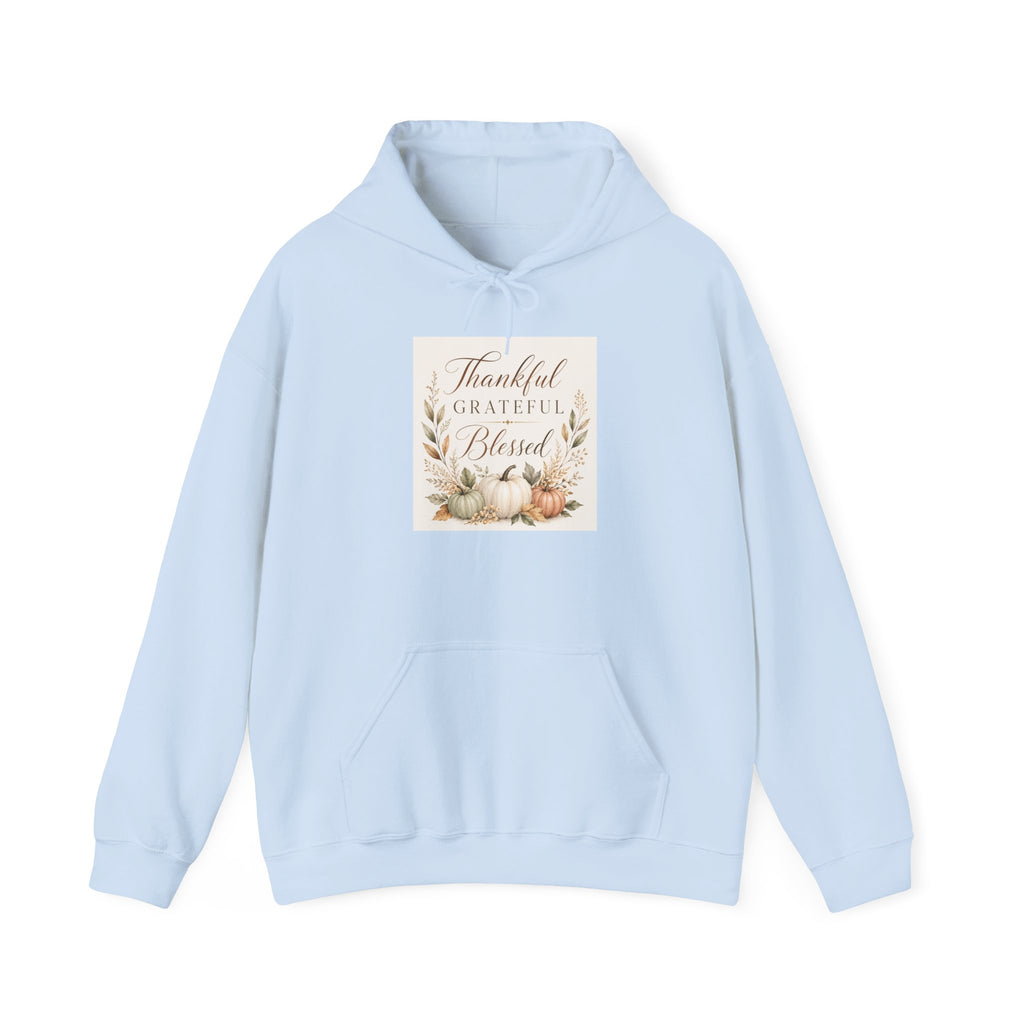 Chick-Shirts ~ Thankful Grateful Blessed Hoodie