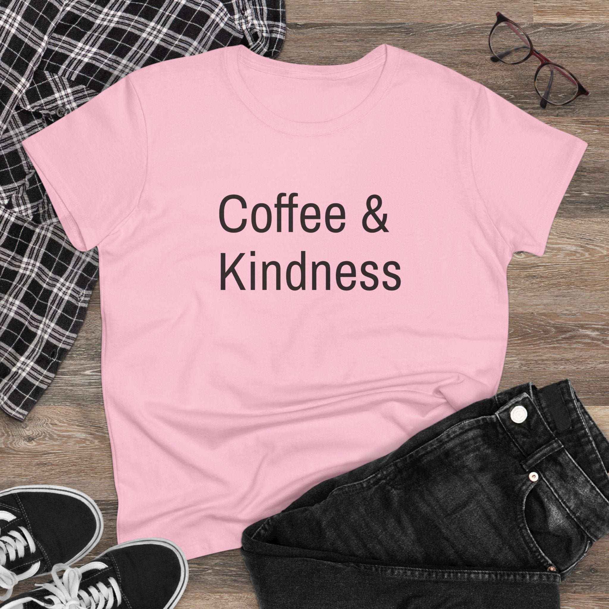 Chick-Shirts ~ Coffee & Kindness Women's Tee
