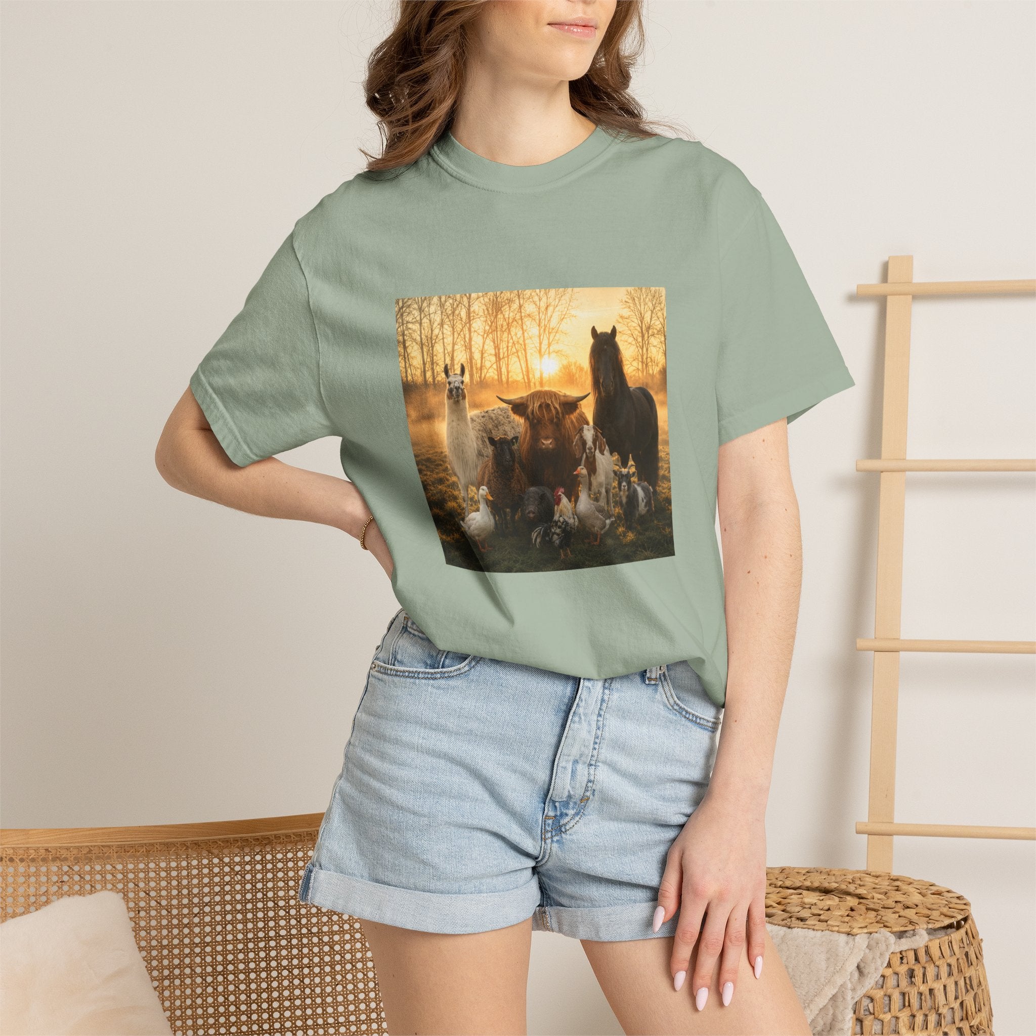 Chick-Shirts ~ 'The Usual Suspects' Farm Animals T-Shirt