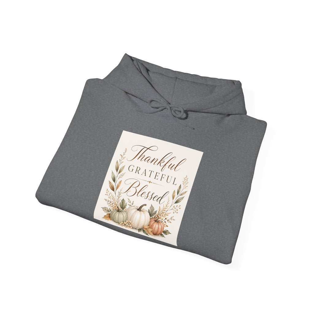 Chick-Shirts ~ Thankful Grateful Blessed Hoodie