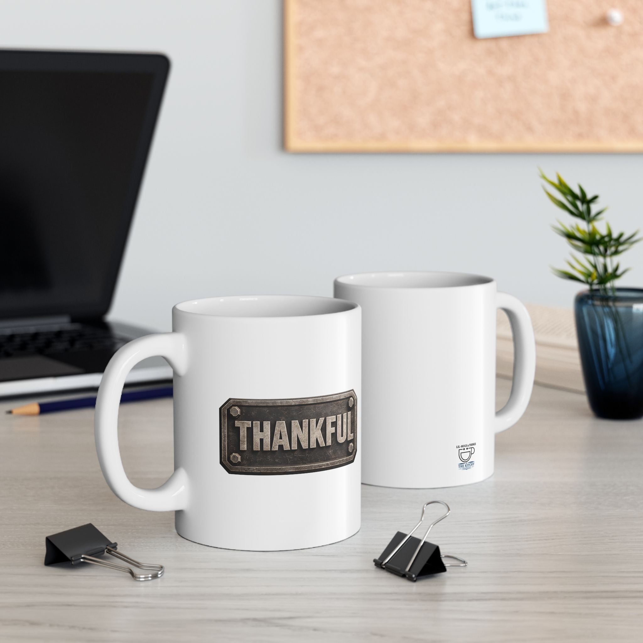 Lil-Mugs ~ THANKFUL Ceramic Mug (11 oz/ 15 oz)