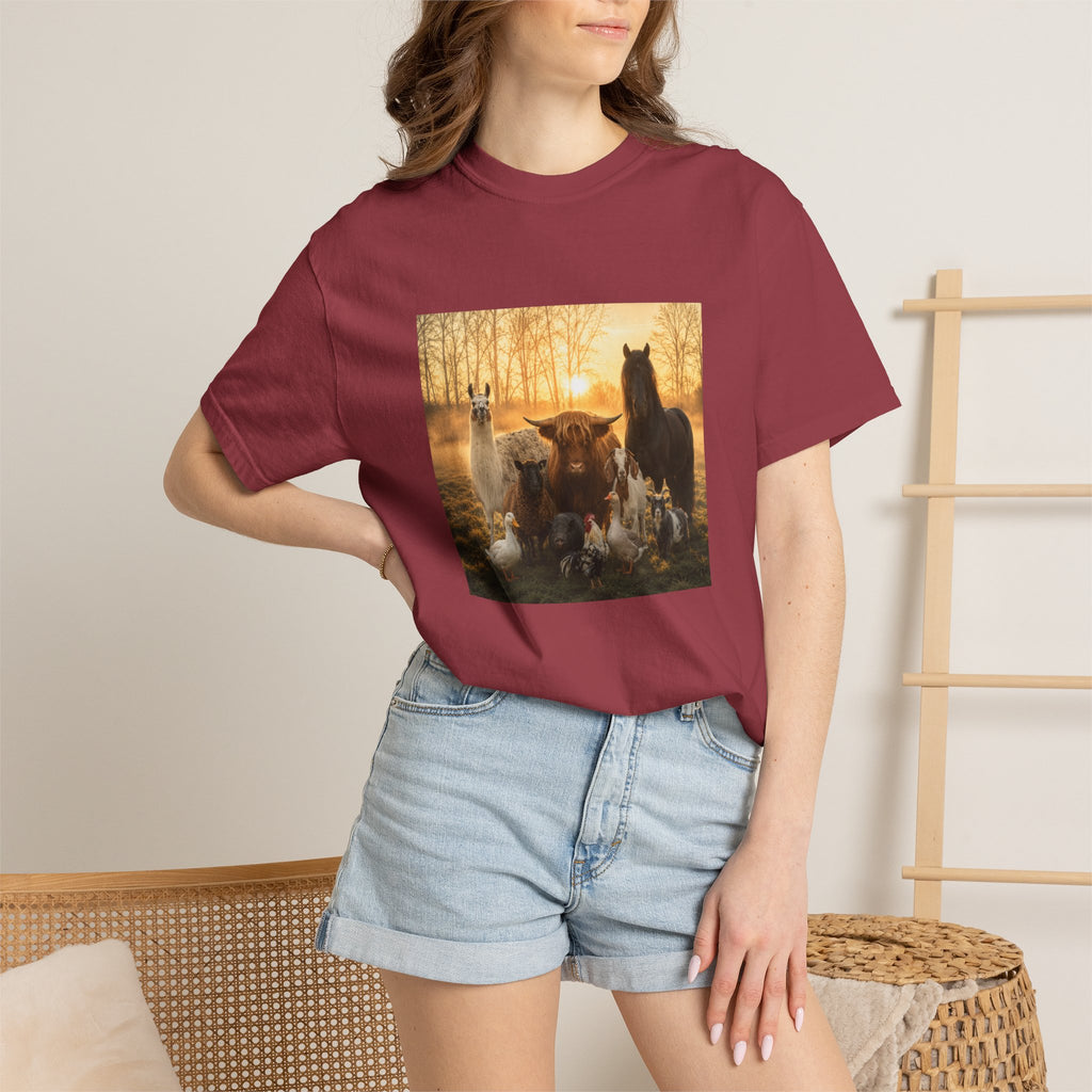 Chick-Shirts ~ 'The Usual Suspects' Farm Animals T-Shirt