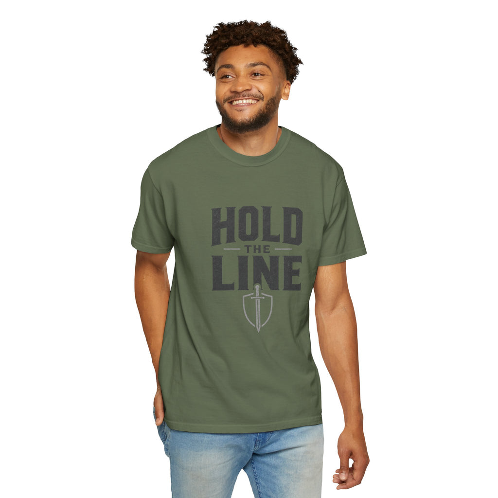 Dude-Shirts ~ Hold The Line Graphic Tee