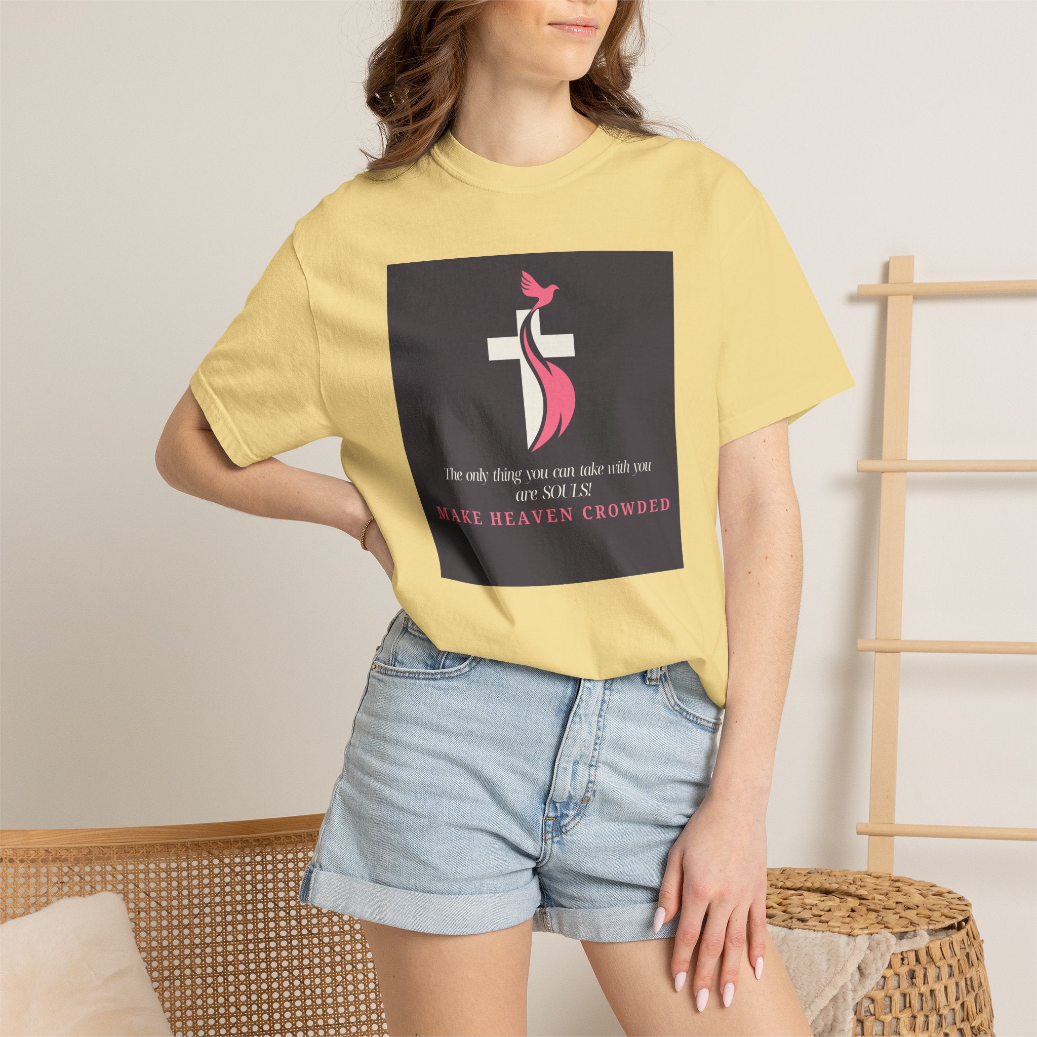Chick-Shirts — “Make Heaven Crowded” Inspirational Tee