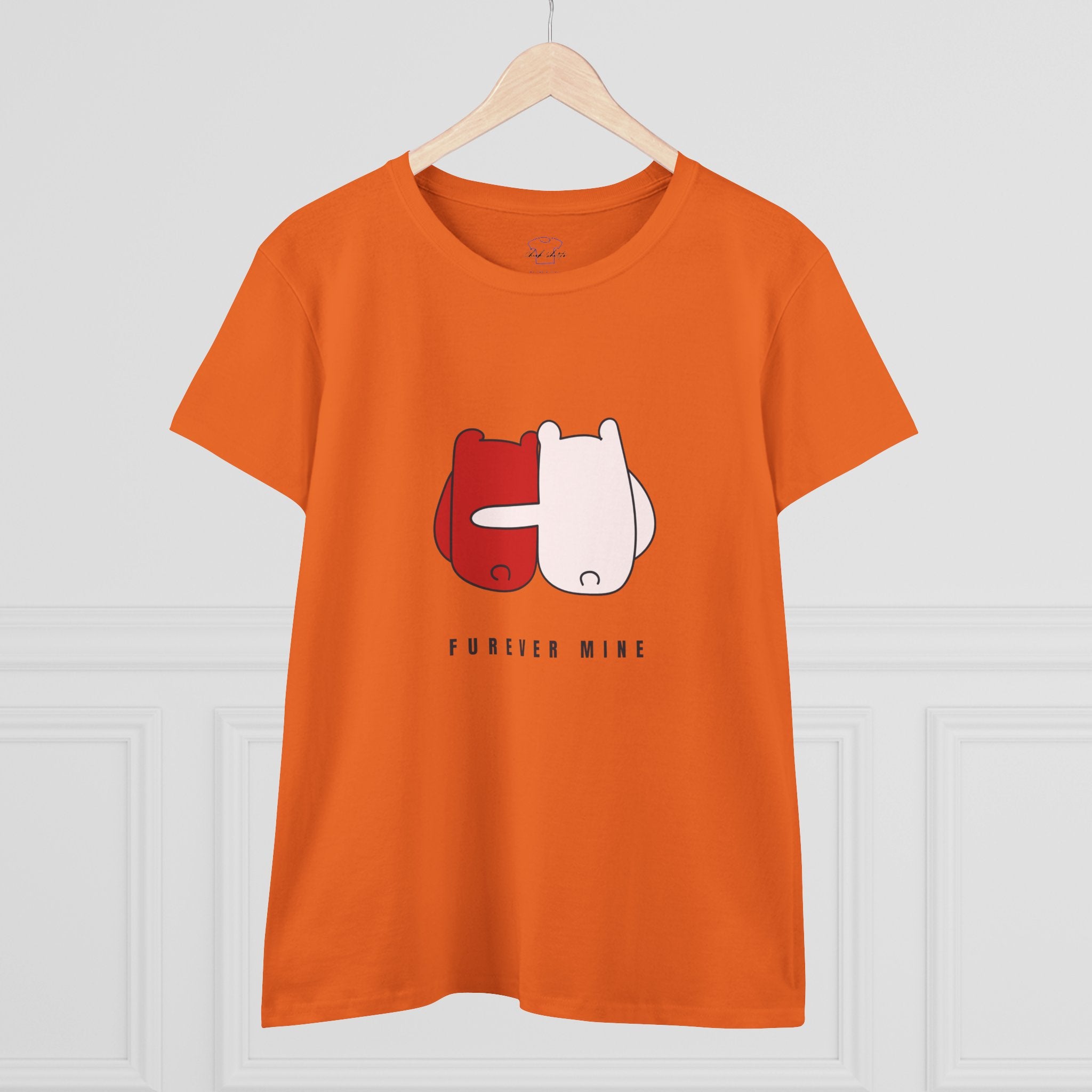 Furever Mine ~ Women's Midweight Cotton Tee