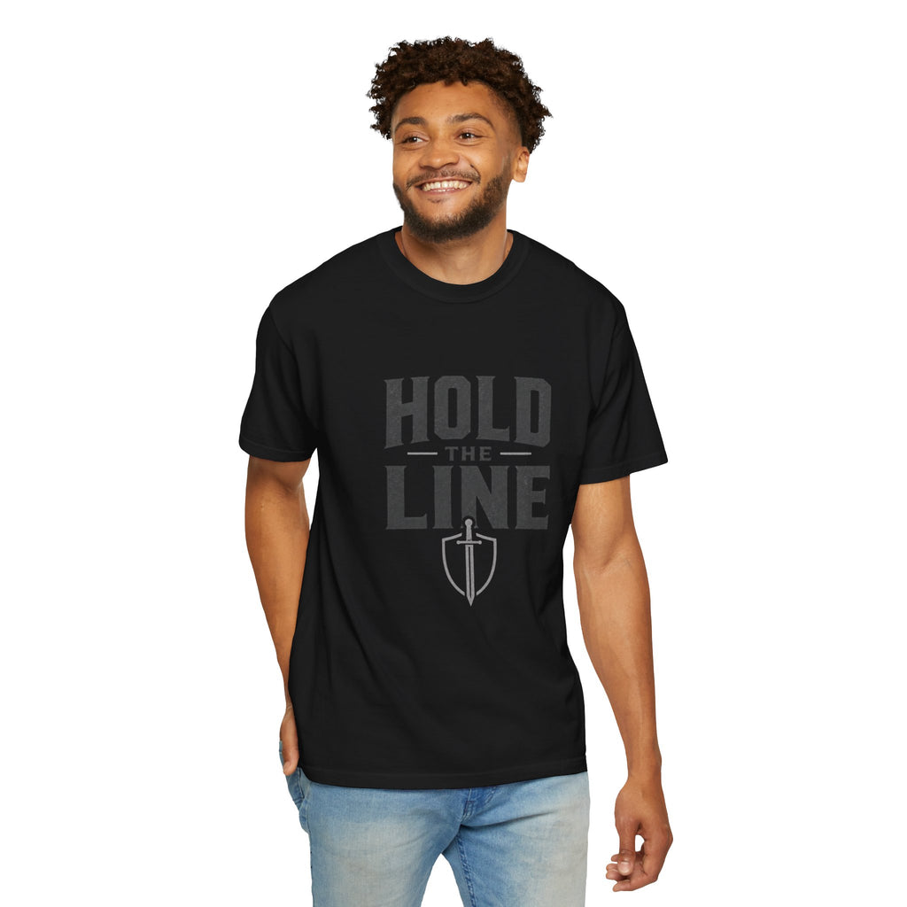 Dude-Shirts ~ Hold The Line Graphic Tee