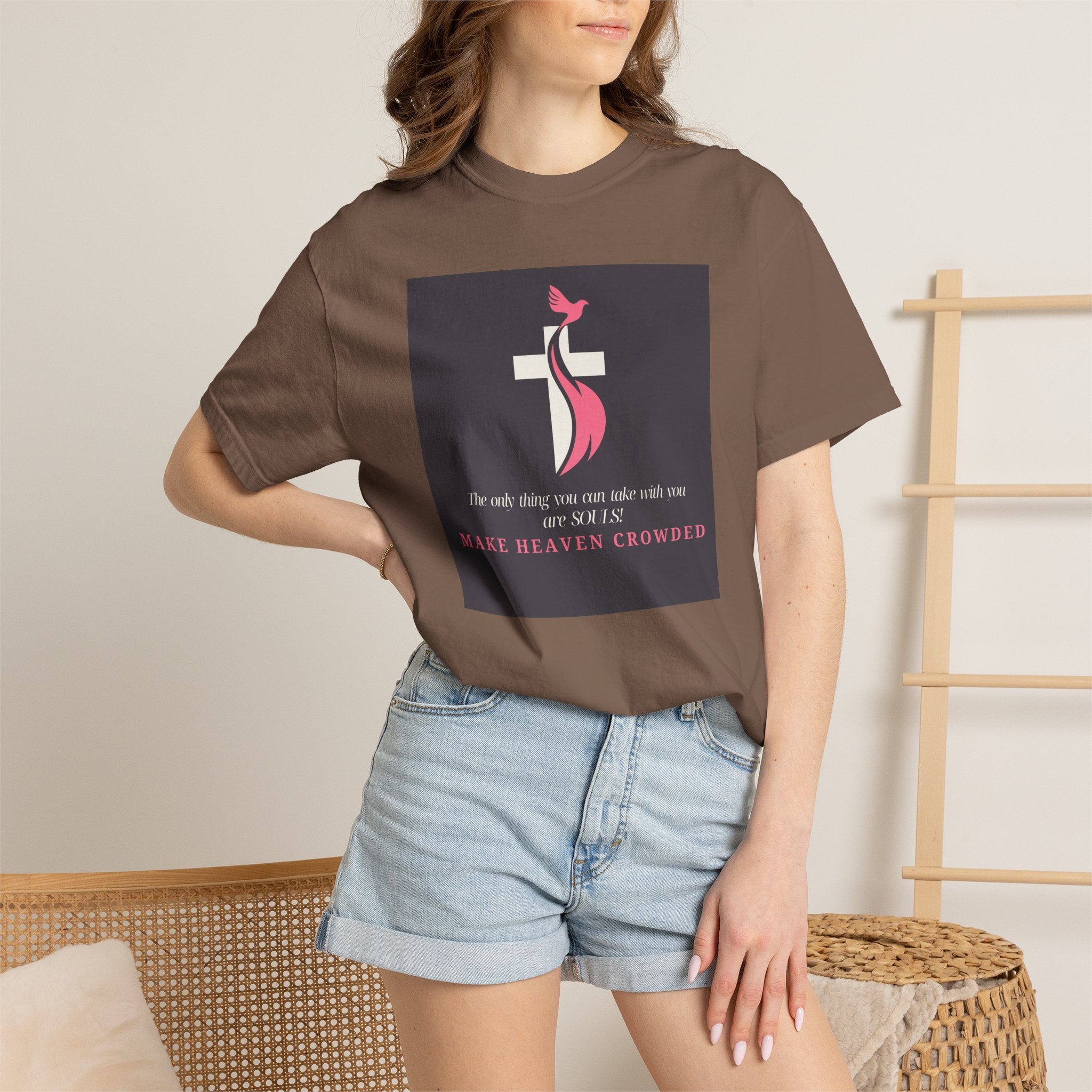 Chick-Shirts — “Make Heaven Crowded” Inspirational Tee