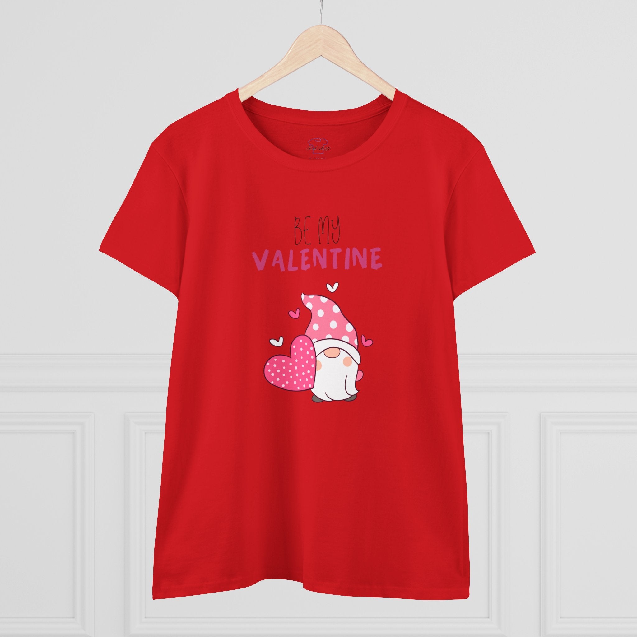 Gnome Be My Valentine ~ Women's Midweight Cotton Tee