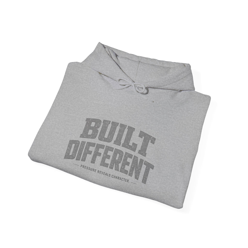 Dude-Shirts ~ Built Different  — Athletic Pullover Hoodie