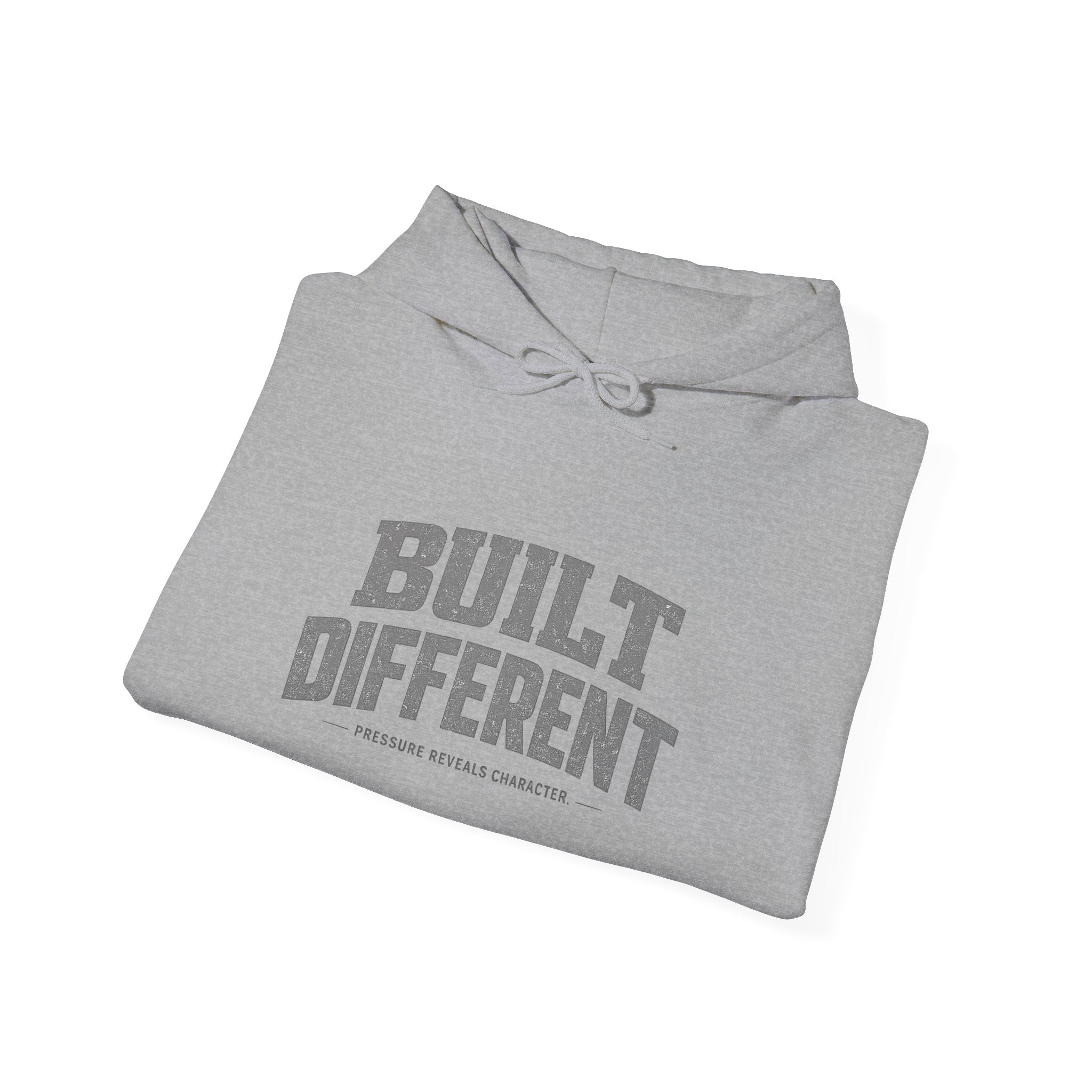 Dude-Shirts ~ Built Different  — Athletic Pullover Hoodie