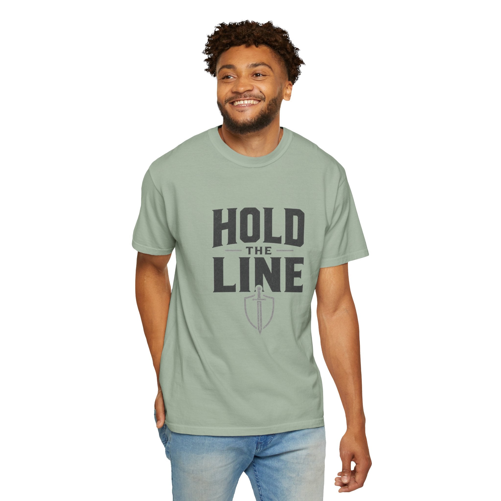 Dude-Shirts ~ Hold The Line Graphic Tee