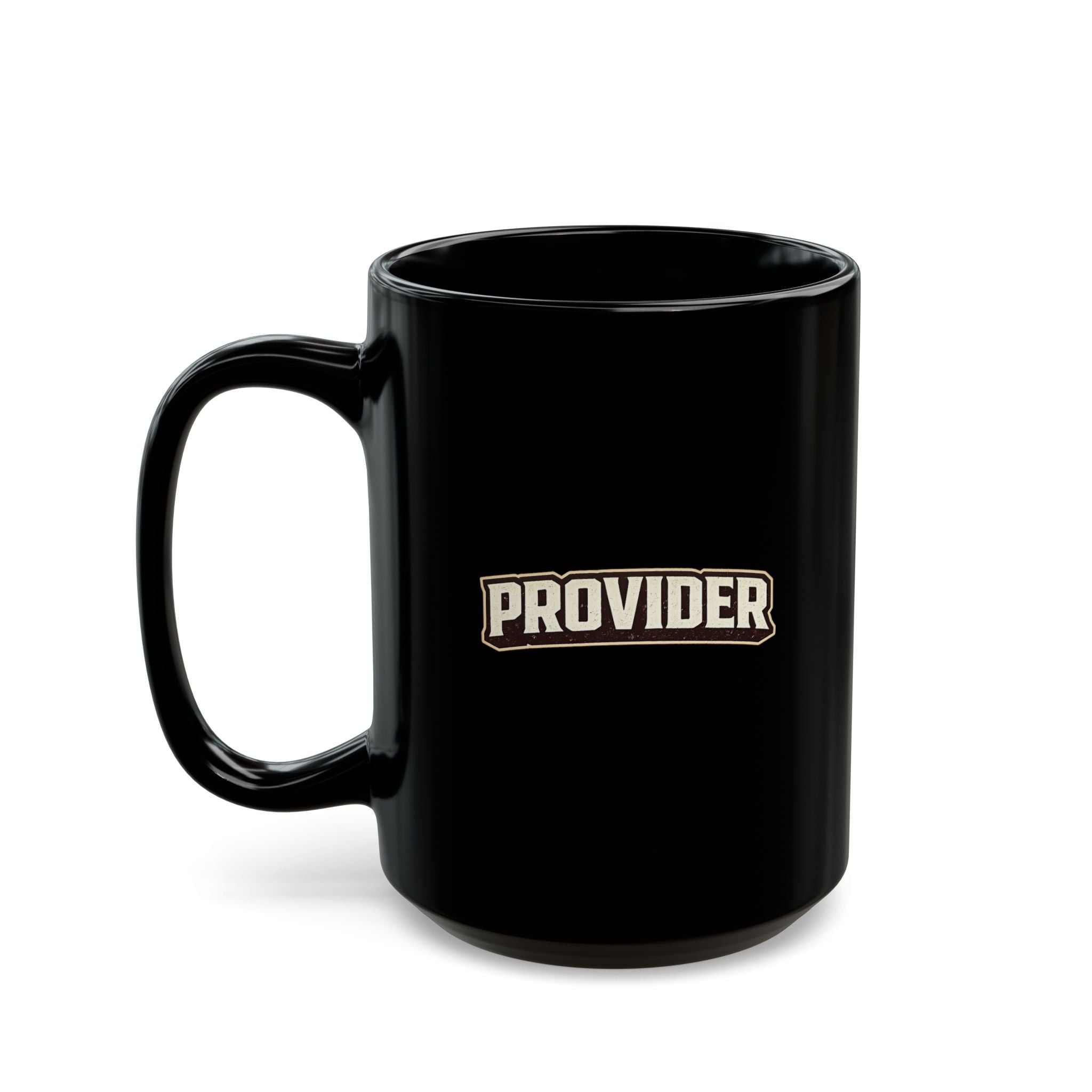 Lil-Mugs ~ PROVIDER — Black Ceramic Mug (11oz & 15oz)