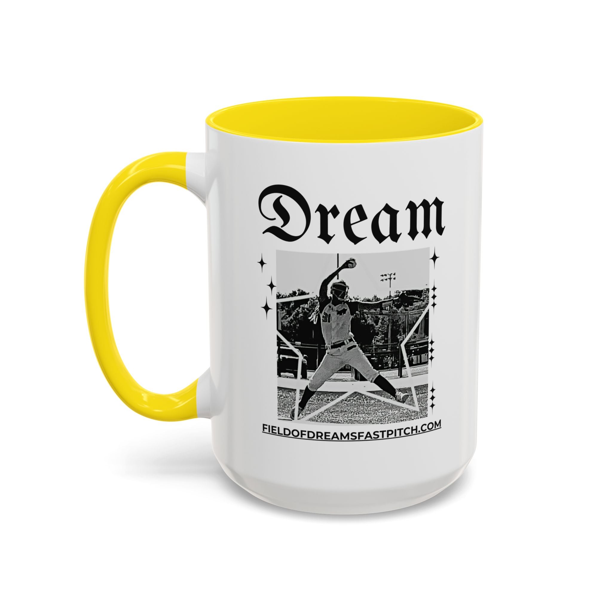 Lil-Mugs ~ Field of Dreams Fast Pitch Coffee Mug  11oz or 15oz Ceramic Coffee Cup