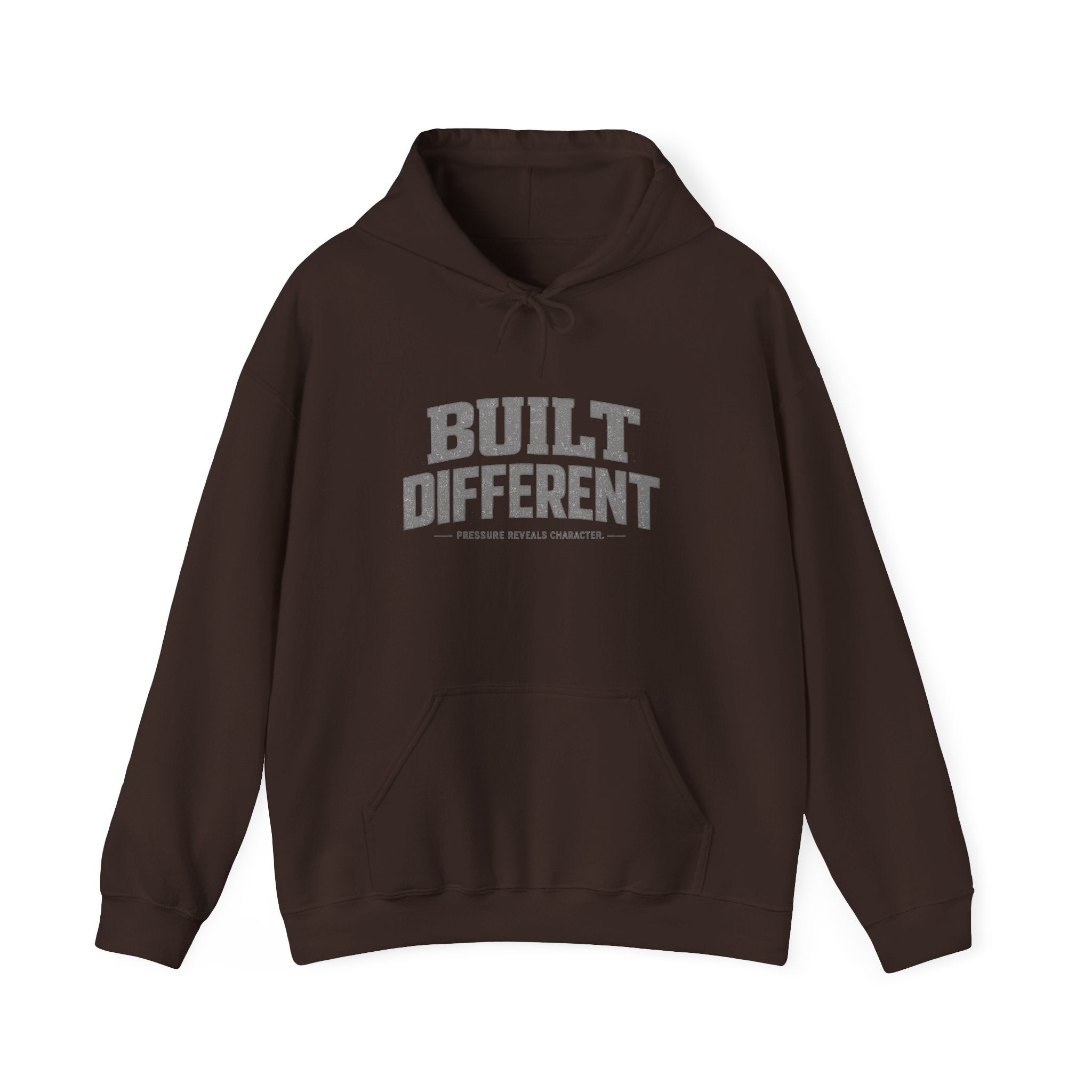 Dude-Shirts ~ Built Different  — Athletic Pullover Hoodie